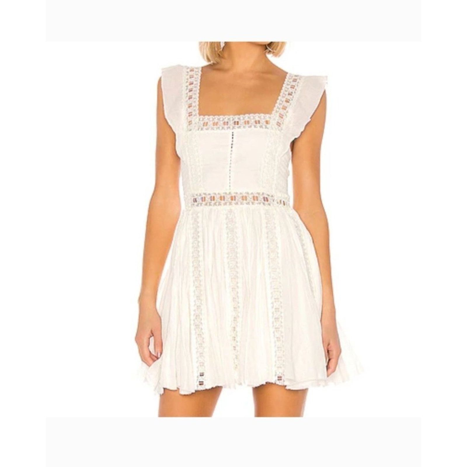 babydoll ivory chiffon halter mini dress Baobab Coco Ivory Halter Mini Dress main image 0