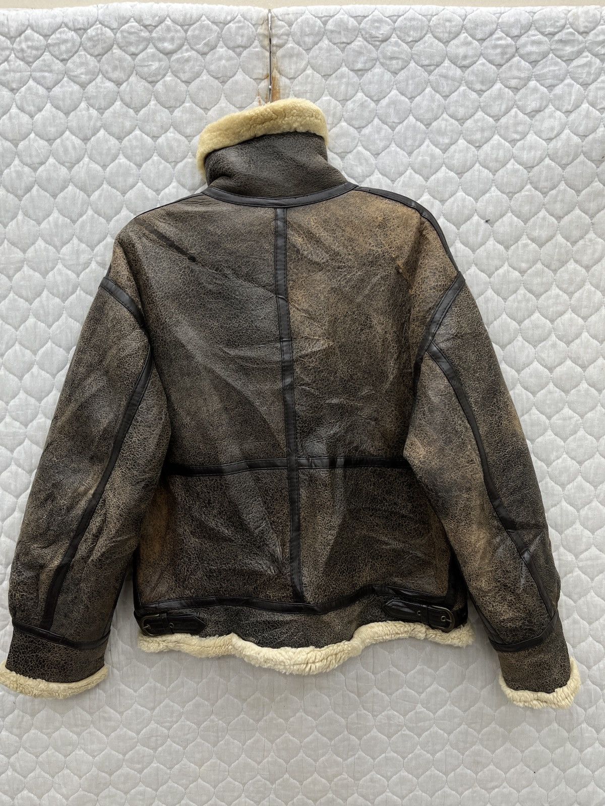 Genuine Leather 🔥🔥🔥STEALS VTG B3 US ARMY MILITARY SHEEPSKIN JACKET Size US M / EU 48-50 / 2 - 4 Thumbnail