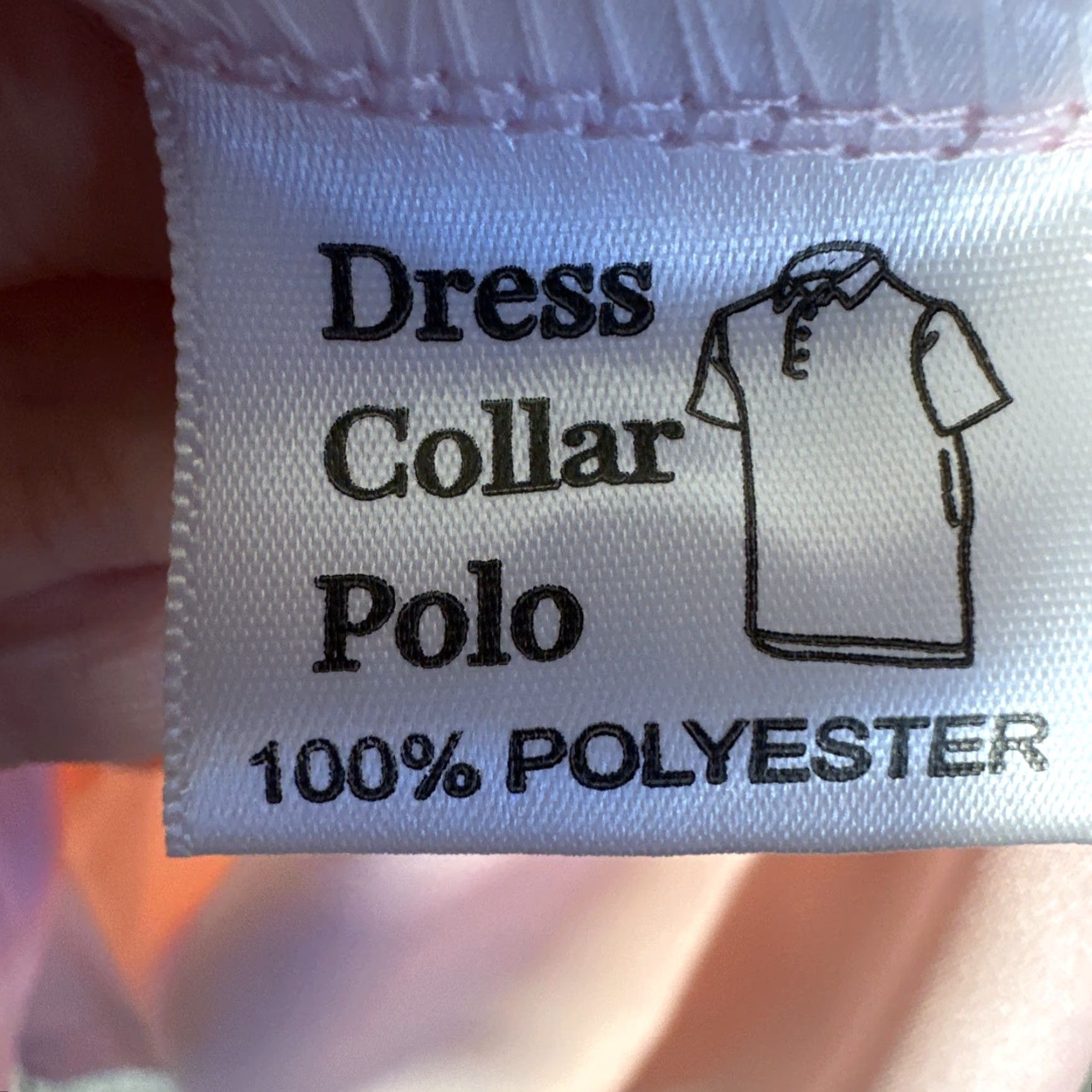 CO COLLARS & CO Polo Dress Shirt Mens XL Tall Pink Solid Stretch Golf Short Sleeve Spread Collar Size US XL / EU 56 / 4 - 5 Thumbnail