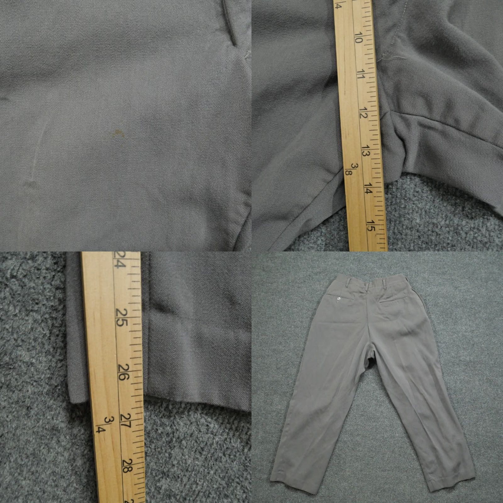 Vintage VINTAGE Botany Pants Mens 27x27 Dress Slacks Wool Rambler Sheen 60s Size US 27 - 8 Thumbnail