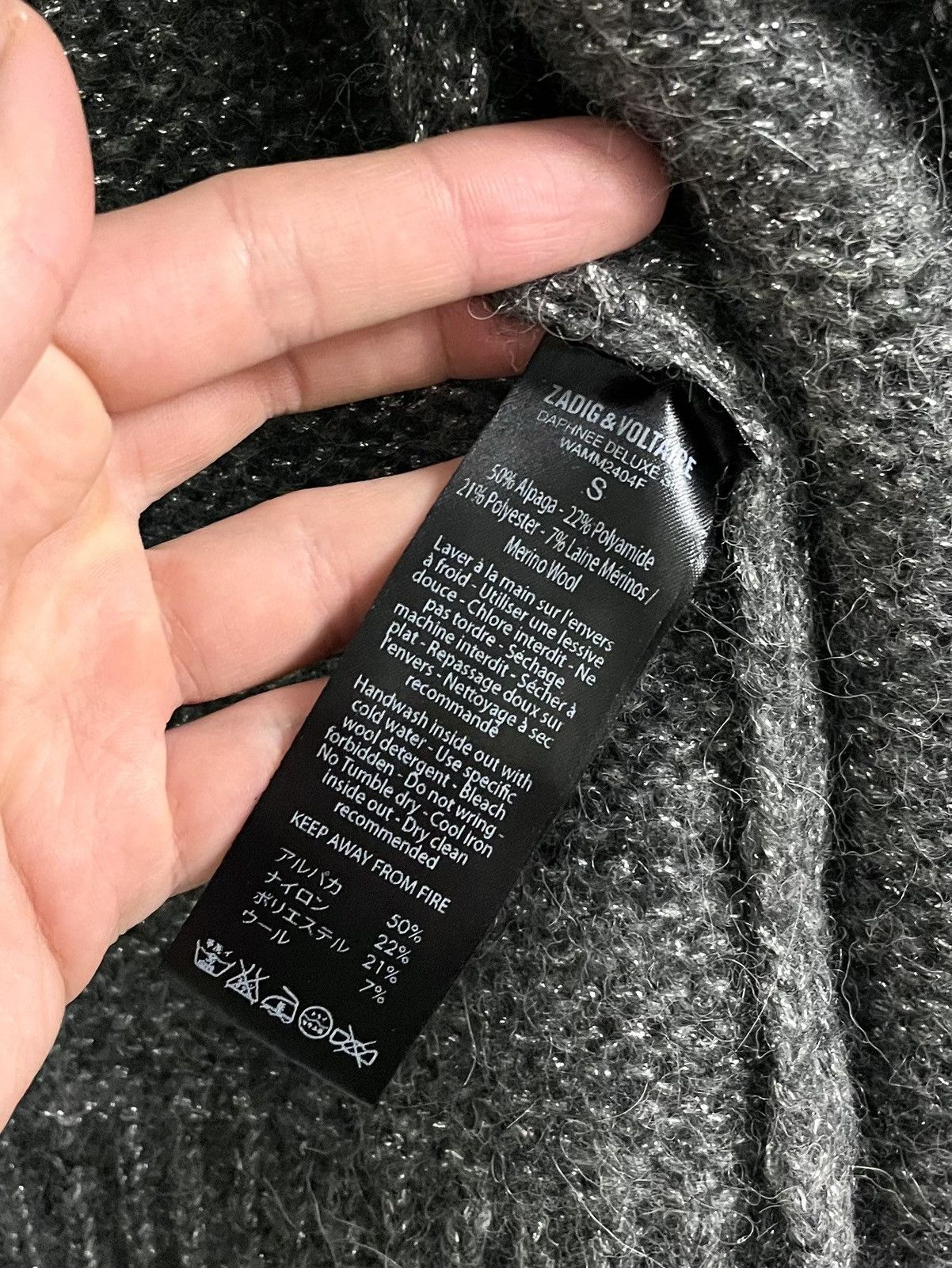 Zadig & Voltaire Zadig & Voltaire Alpaca Wool Blend Cardigan Sweater Size S / US 4 / IT 40 - 5 Thumbnail