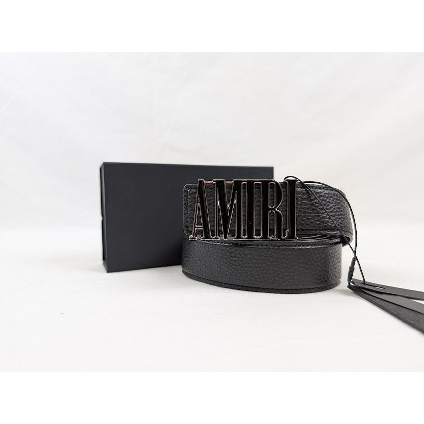 Amiri o1rshd1 Size: 100 /4CM Enamel Amiri Core Belt in Black Size 40 - 1 Thumbnail
