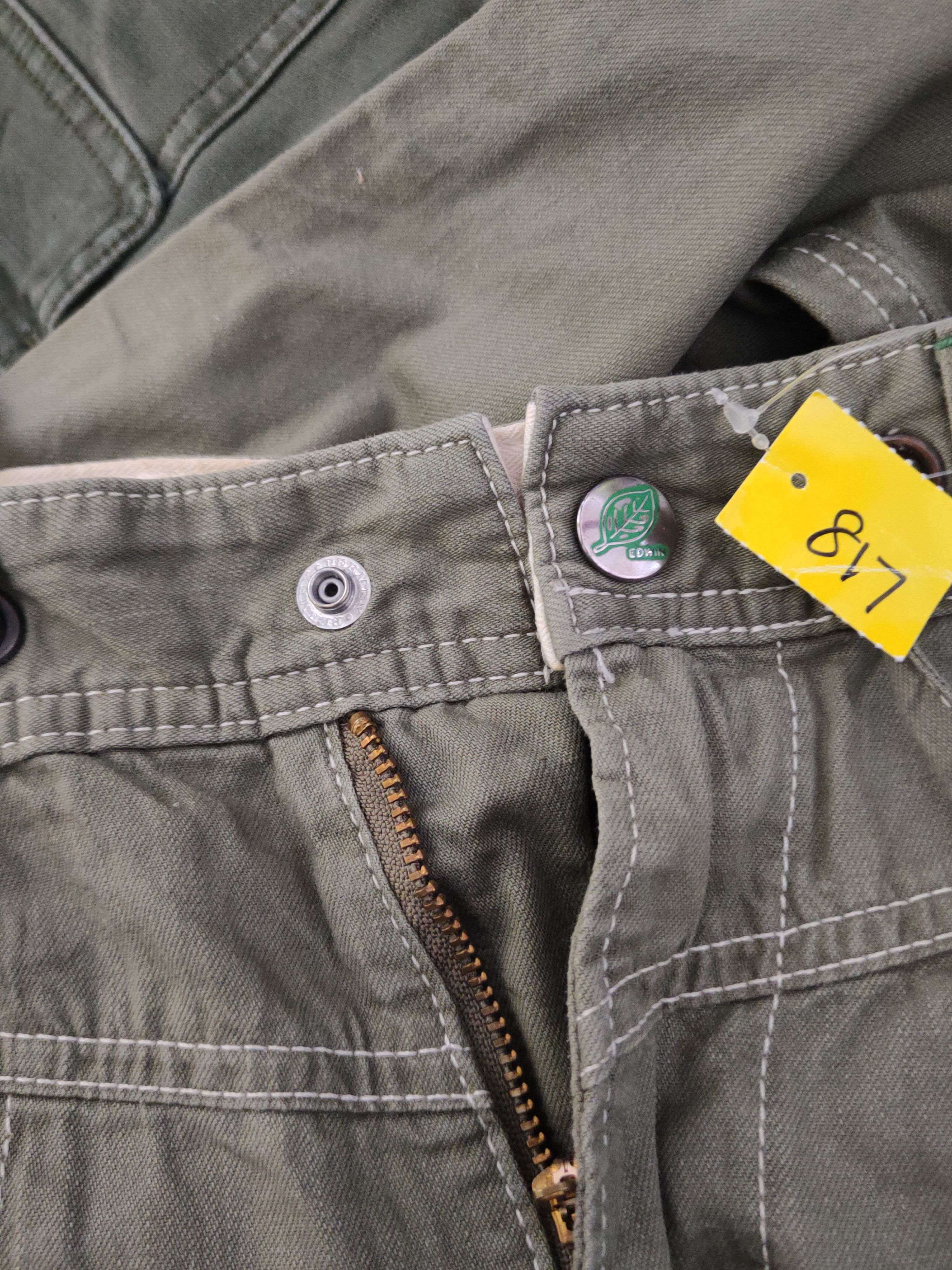 Edwin DL Edwin Green Multipocket Tactical Cargo Pants #817 Size US 35 - 16 Thumbnail