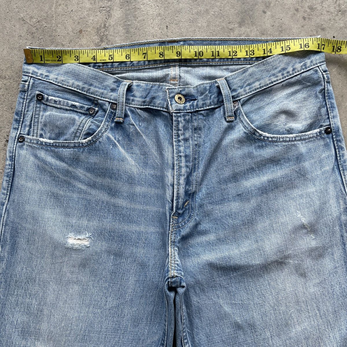 Levi's Levi’s 502 Light Wash Blue Distressed Jeans Pants Faded W34 Size US 34 / EU 50 - 5 Thumbnail