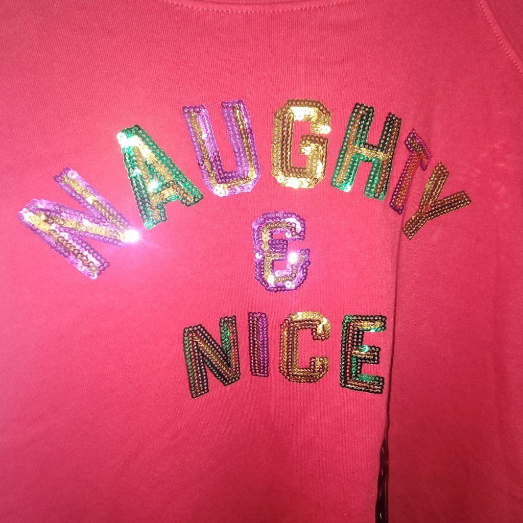 Torrid Torrid Naughty & Nice Christmas Sweatshirt Plus 1X Red Size XL / US 12-14 / IT 48-50 - 4 Thumbnail