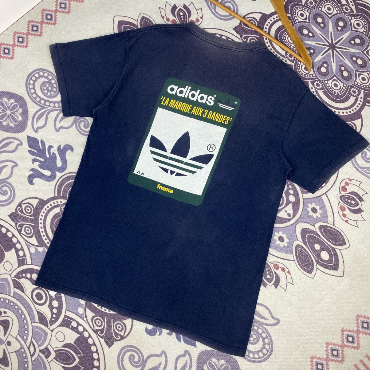Adidas Rare🔥Vintage Adidas Sun Faded Shirt Big Logo Spell Out Size US L / EU 52-54 / 3 - 10 Thumbnail