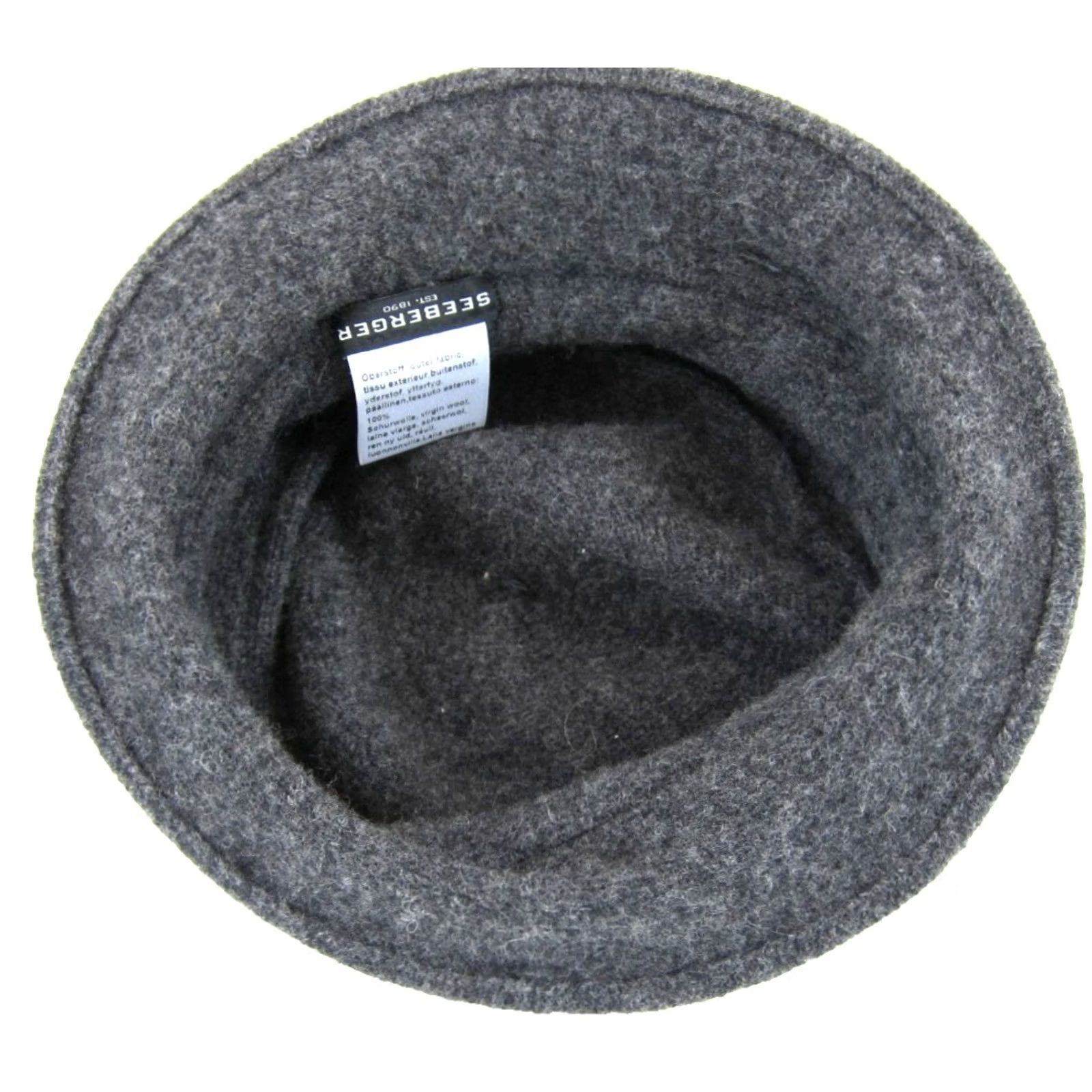 Vintage Seeberger 100% Virgin Wool Grey Floral Boiled Ribbed Cloche Beanie Hat OS Women Beanie Wool Grey Floral Cloche Hat OS Size ONE SIZE - 5 Thumbnail