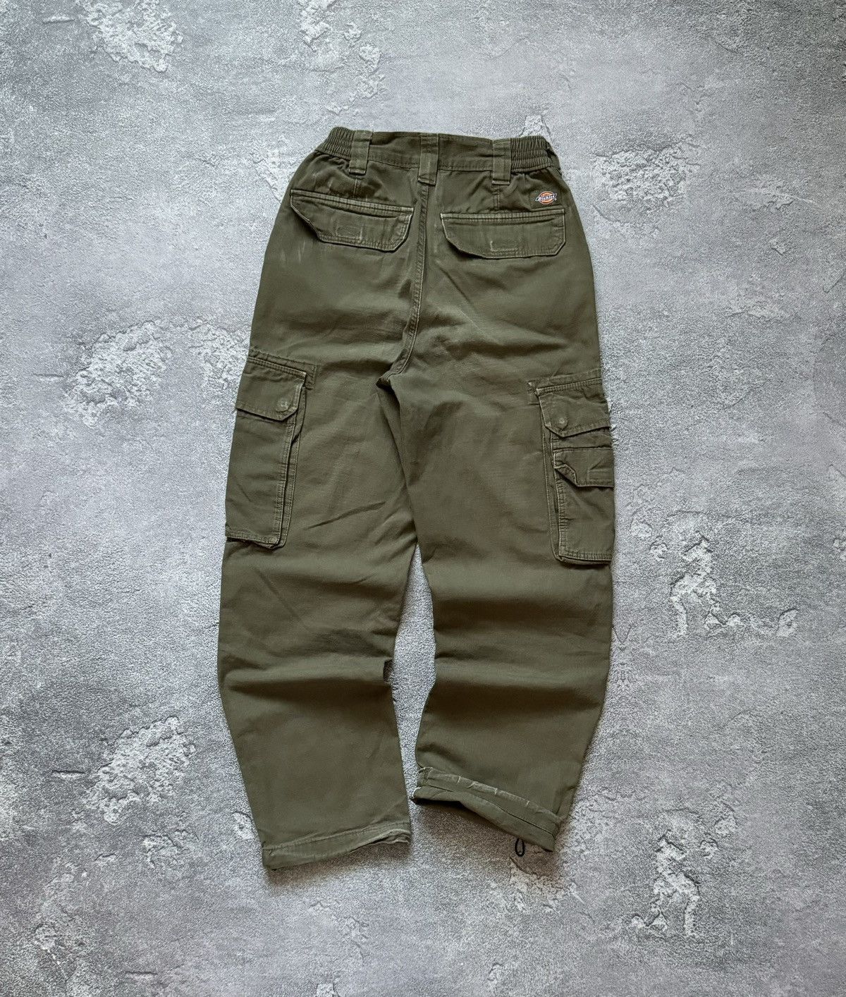 Dickies × Vintage Dickies w24 cargo khaki Wmns pant joggers trouser chino Size 24" / US 00 / IT 34 - 1 Thumbnail