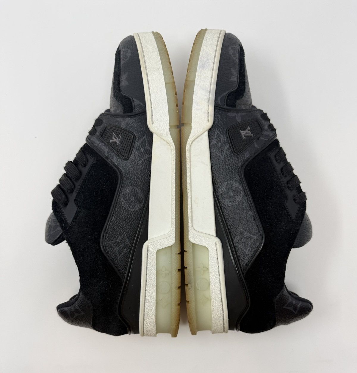 Louis Vuitton Louis Vuitton Trainer Sneaker Black Monogram Size US 9 / EU 42 - 3 Thumbnail