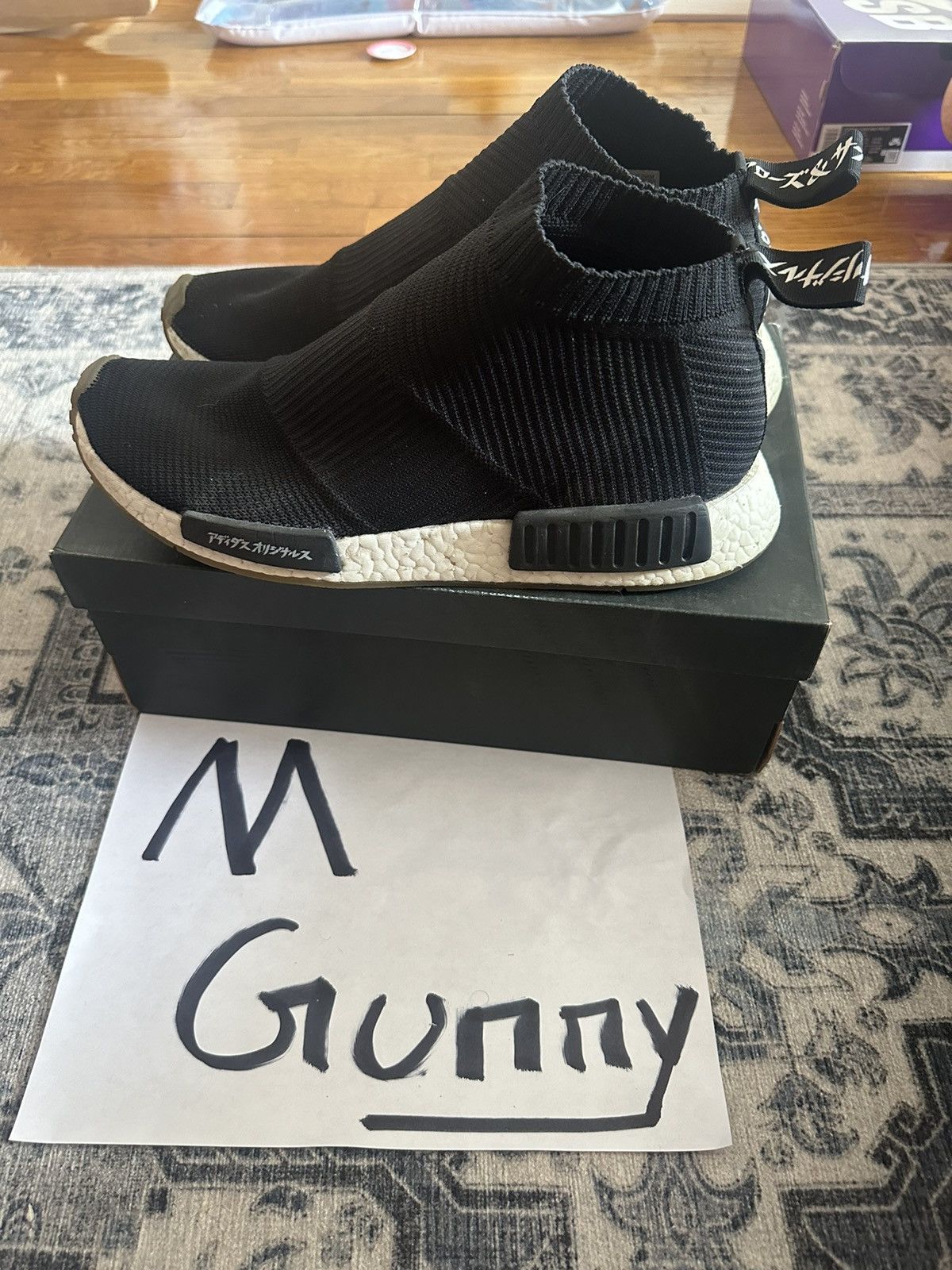 Adidas × Japanese Brand Used 2017 United Arrows and Sons x NMD PK Core Black Size US 11 / EU 44 - 2 Thumbnail