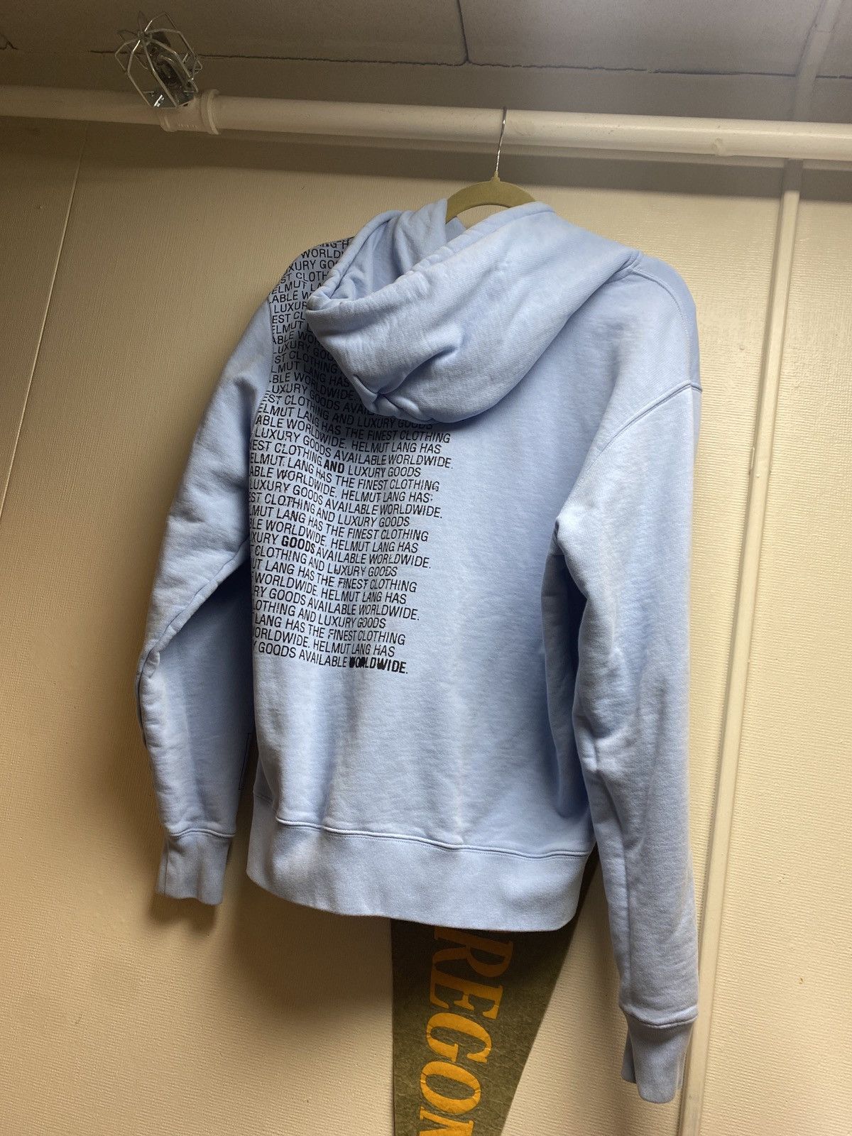 Helmut Lang Helmut lang repeating text hoodie Size US S / EU 44-46 / 1 - 1 Thumbnail