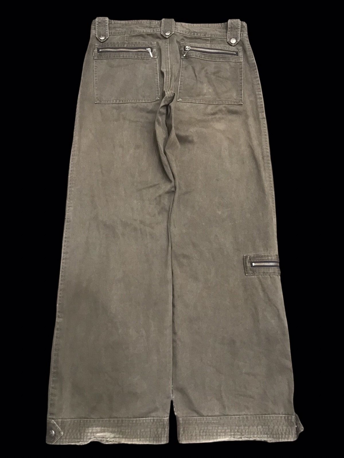 Japanese Brand 💥BAGGY💥ARCHIVAL SHELLAC MULTIPOCKETS ZIPPER PANT F426 Size US 34 / EU 50 - 2 Thumbnail