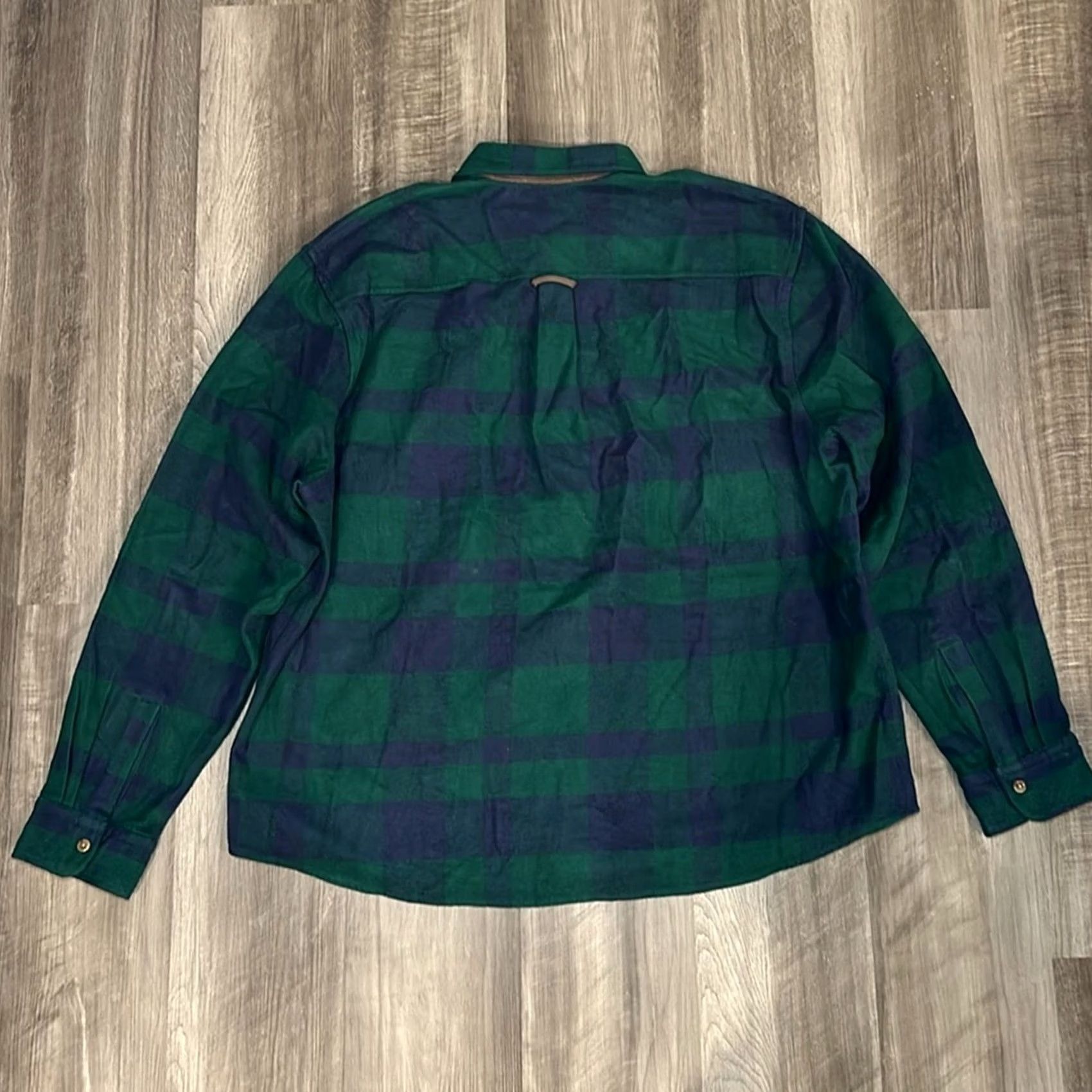 Vintage VINTAGE Biltmore Heavy Flannel Long Sleeve Button-Up Shirt XXL Men Green NWOT Size US XXL / EU 58 / 5 - 3 Thumbnail
