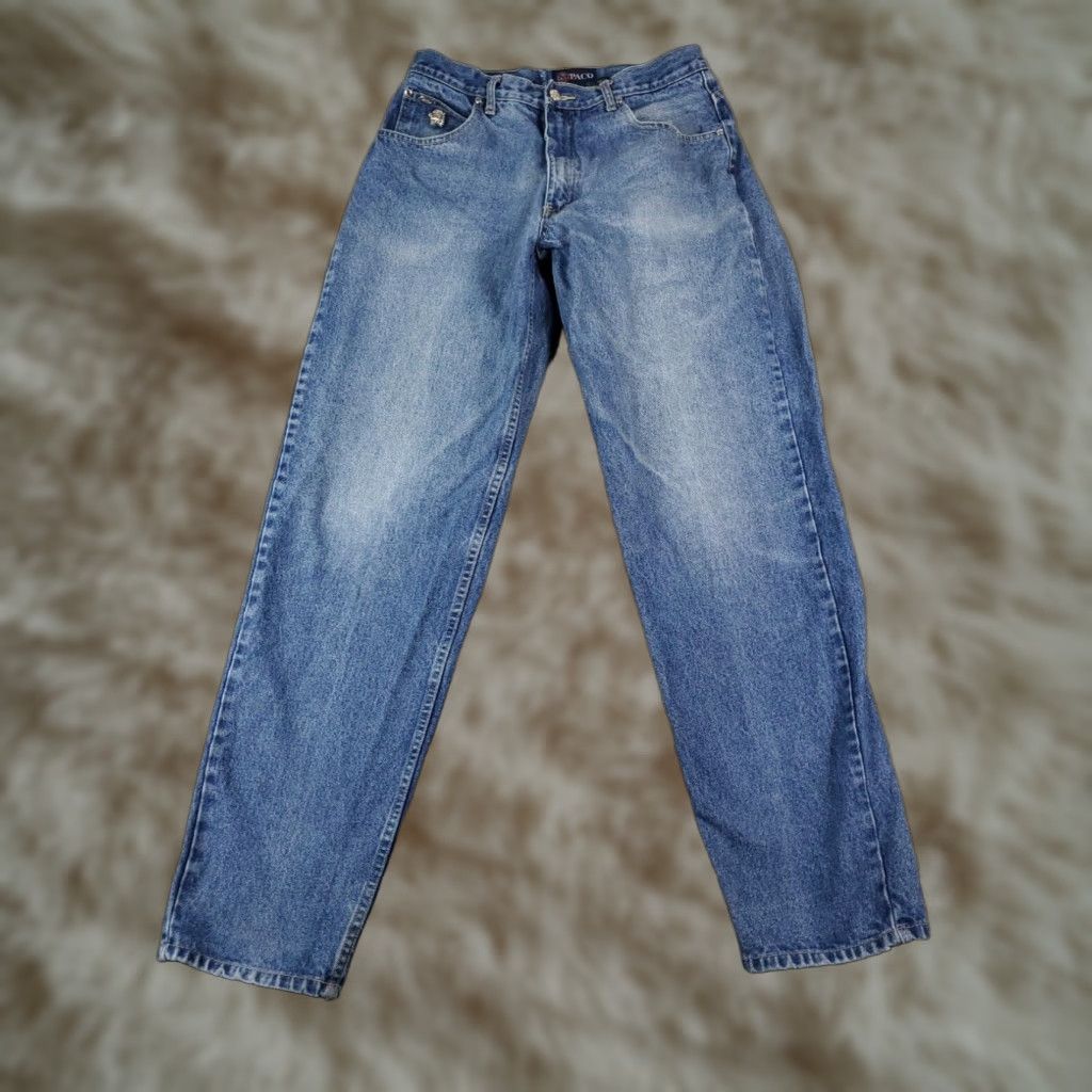 90's Paco Denim 90s PACO JEANS Super Baggy Cargo Denim