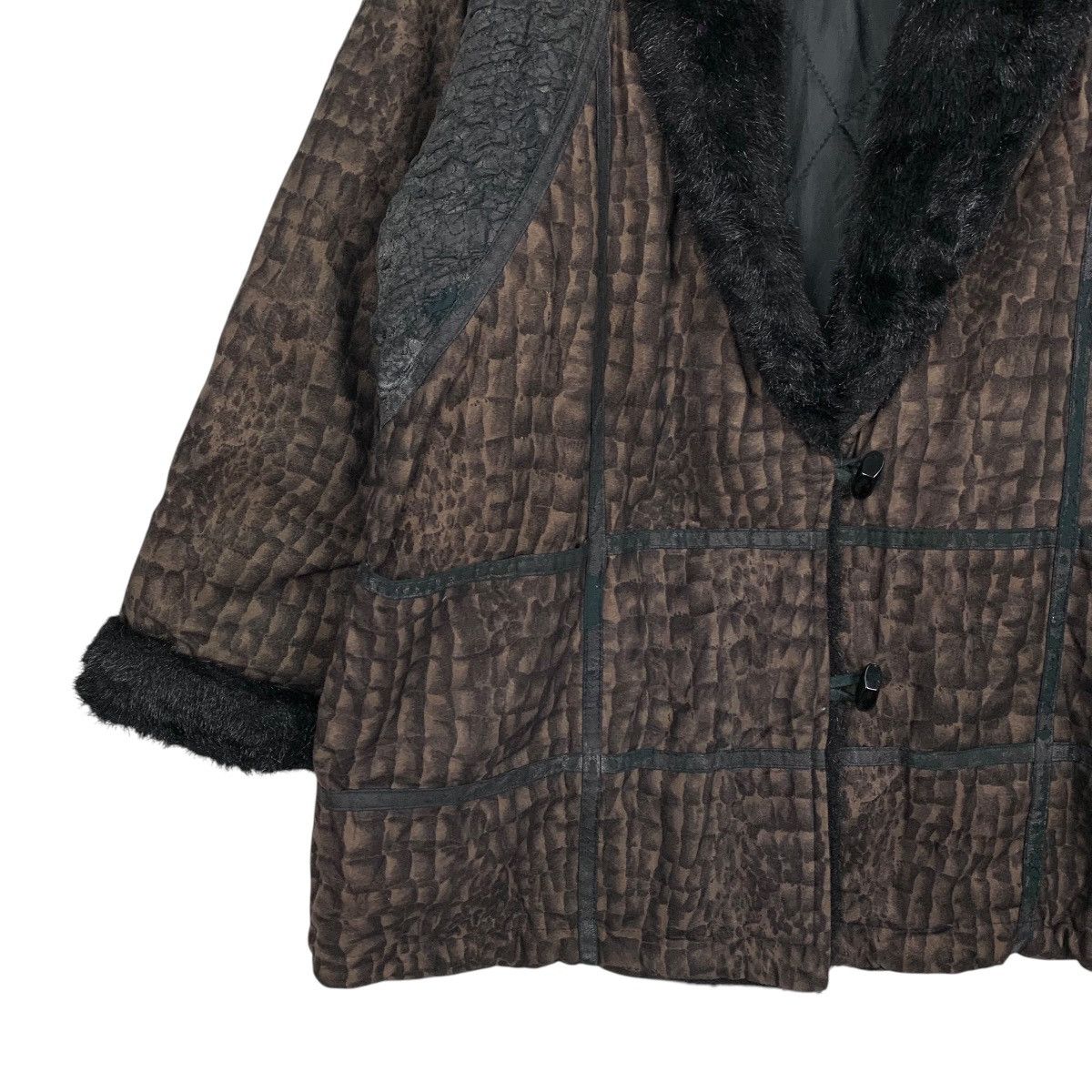 Japanese Brand Nice Design Japanese Brand Women Shearling Jacket Size L / US 10 / IT 46 - 3 Thumbnail