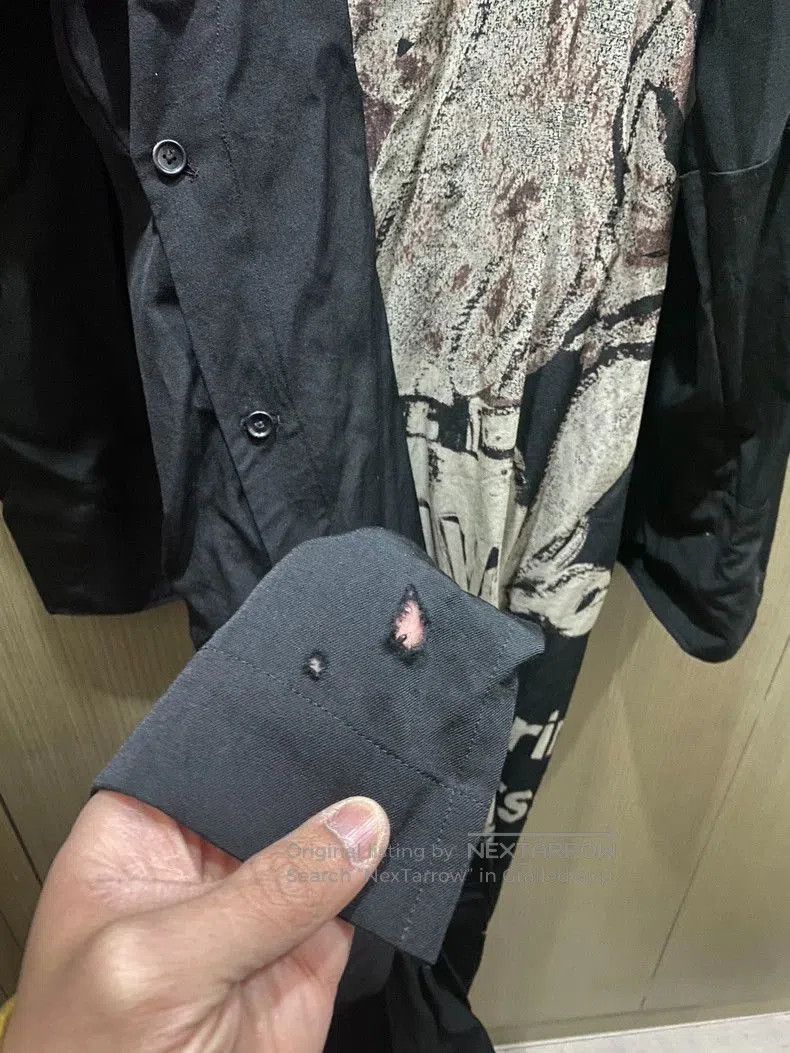 Yohji Yamamoto Yohji Yamamoto Asymmetric Wool Robe Coat. Size US XXS / EU 40 - 9 Thumbnail