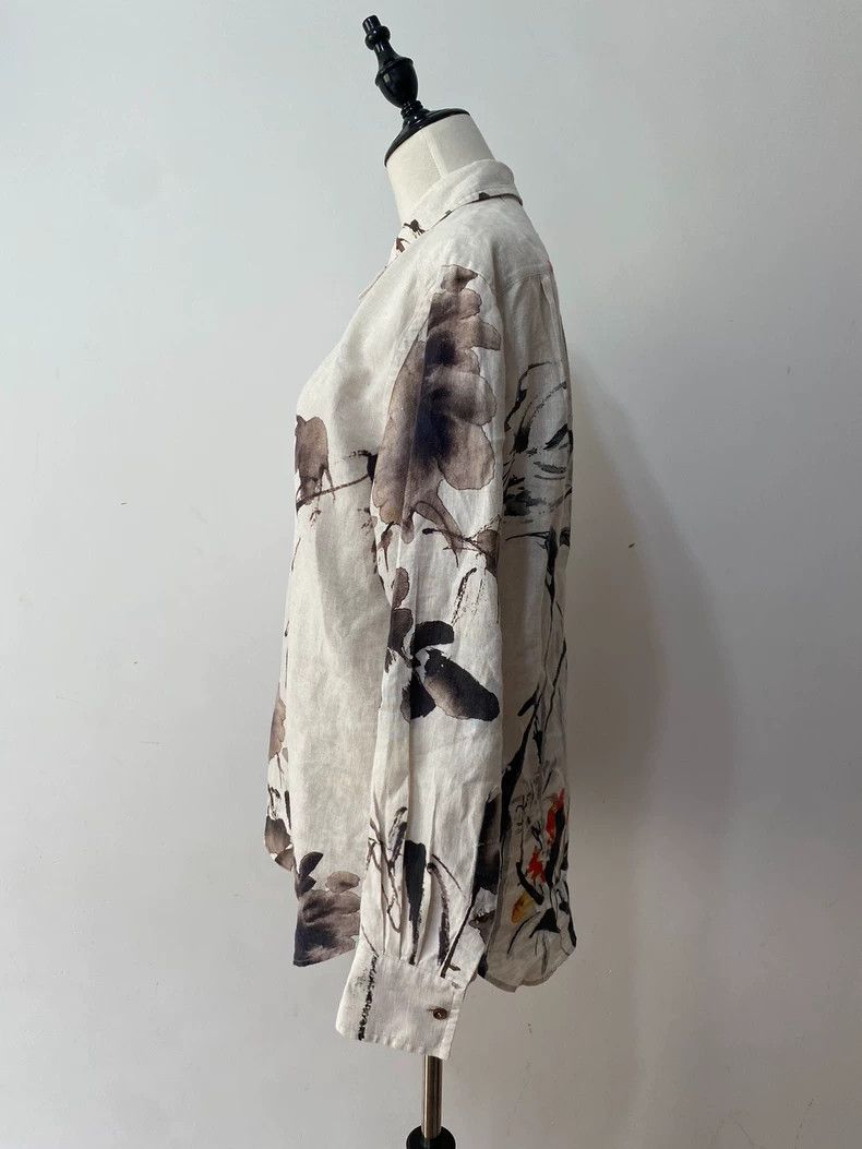 Vivienne Westwood Vivienne Westwood Green economy ink painting shirt Size M / US 6-8 / IT 42-44 - 4 Thumbnail