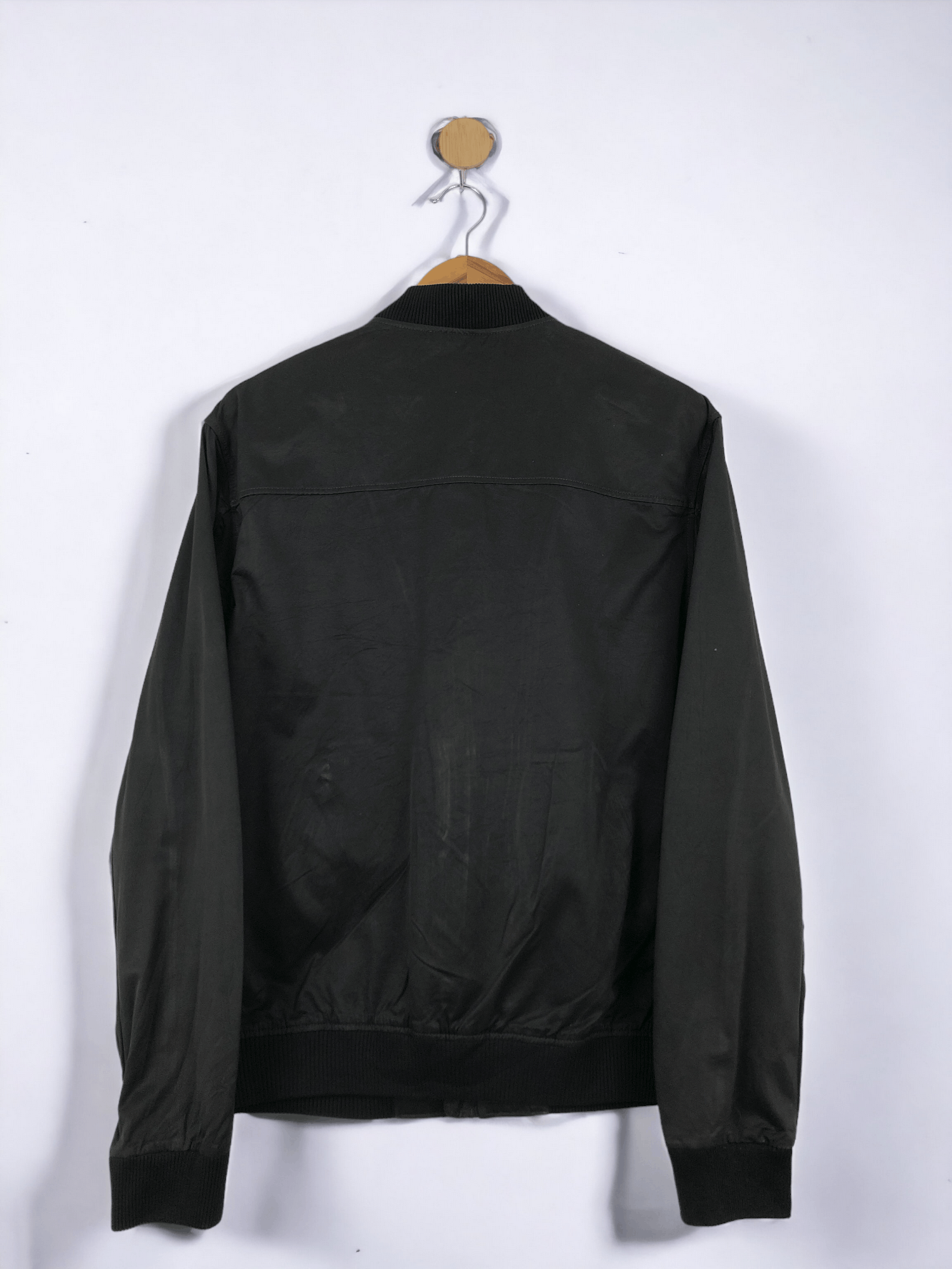 H&M H&M Bomber Zipper Ups Denim Jacket Black Size US M / EU 48-50 / 2 - 3 Thumbnail
