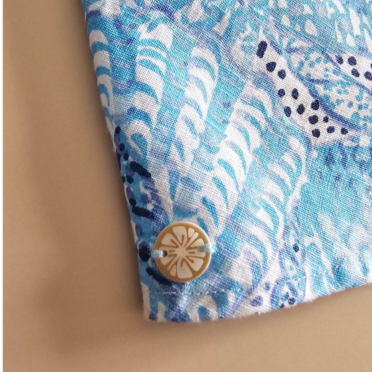 Lilly Pulitzer Lilly Pulitzer Florin Amalfi Blue Linen Tank Top Blouse XS Size XS / US 0-2 / IT 36-38 - 8 Thumbnail