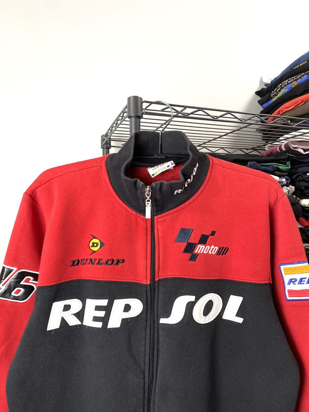 Honda 90’s Vintage Vale 46 Repsol Jacket Sweatshirt Moto GP Size US M / EU 48-50 / 2 - 3 Thumbnail