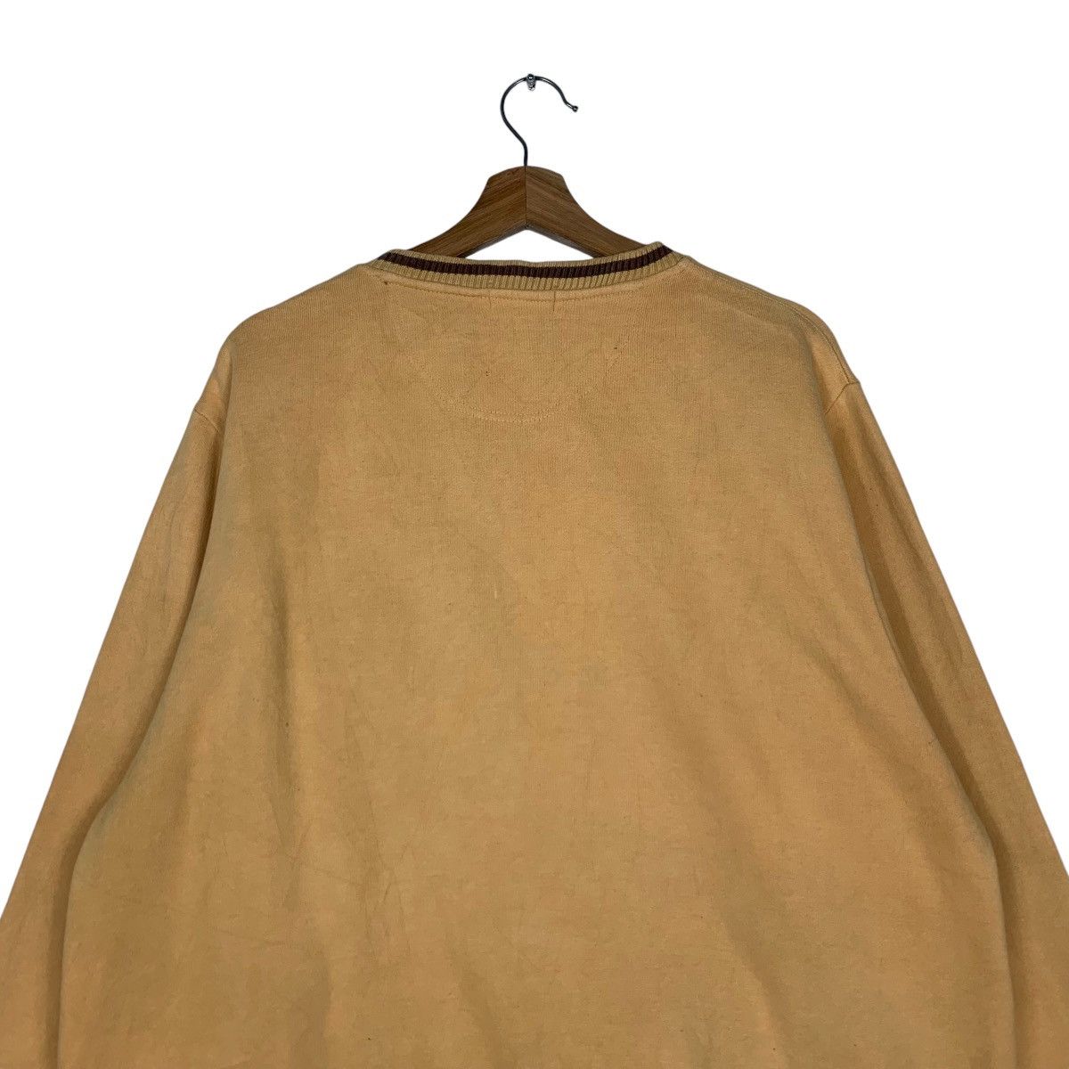 Japanese Brand CLAUDIO VALENTINO Single Pocket Yellow Sweatshirt #1530-C69 Size US L / EU 52-54 / 3 - 8 Thumbnail