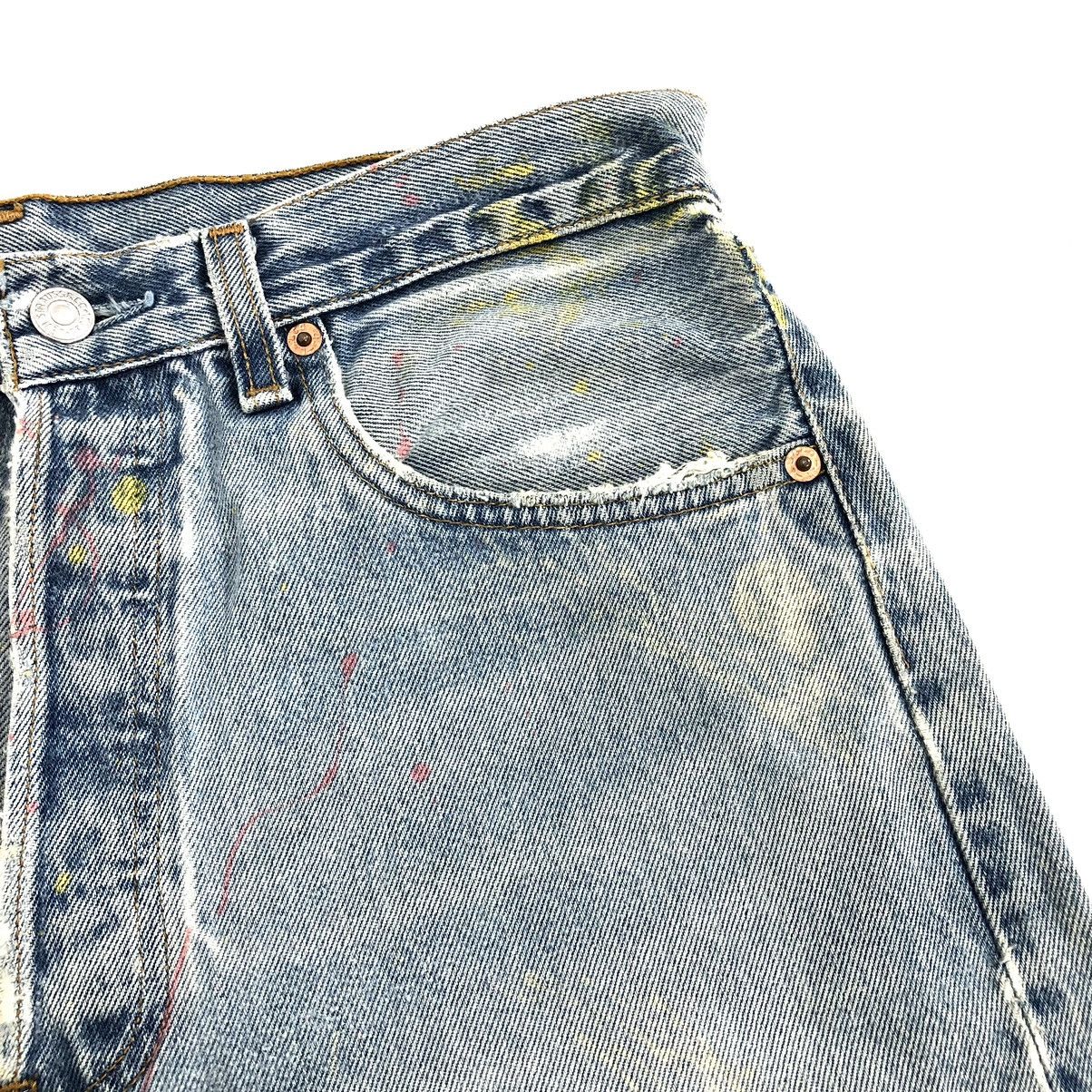 Levi's × Levi's Vintage Clothing Vintage 90s Levis 501XX Paint Splattered Jeans Size US 31 - 9 Thumbnail