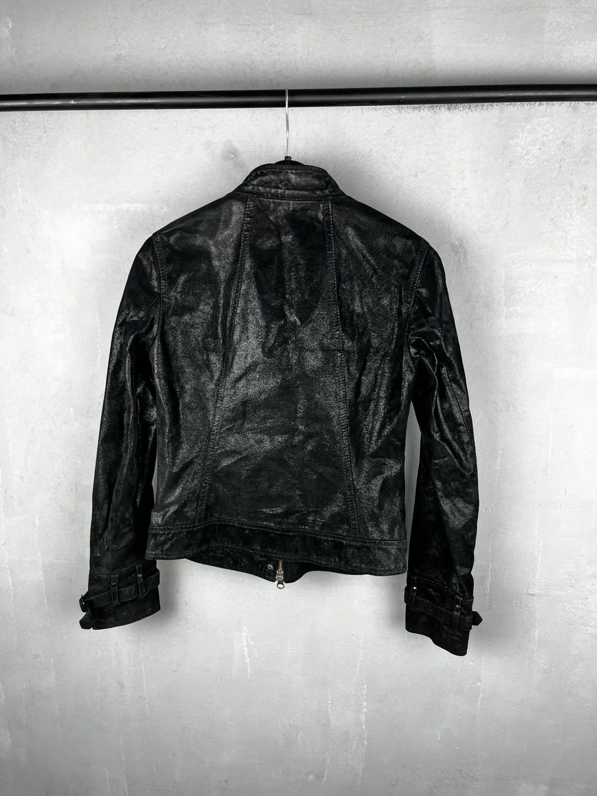 Armani Armani leather jacket biker size s Size S / US 4 / IT 40 - 8 Thumbnail