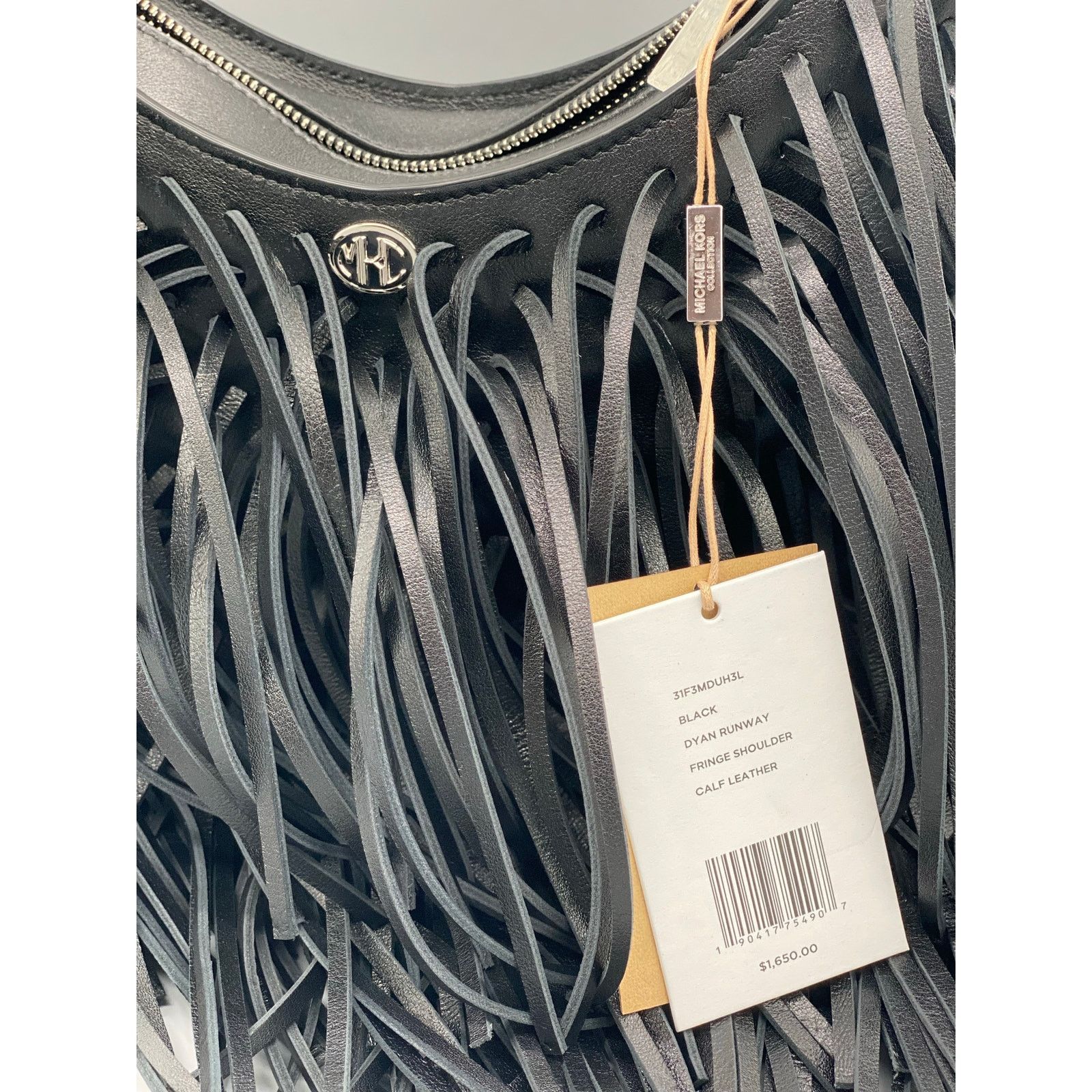 Michael Kors Michael Kors Collection Dyan Fringed Leather Shoulder Bag Size ONE SIZE - 5 Thumbnail