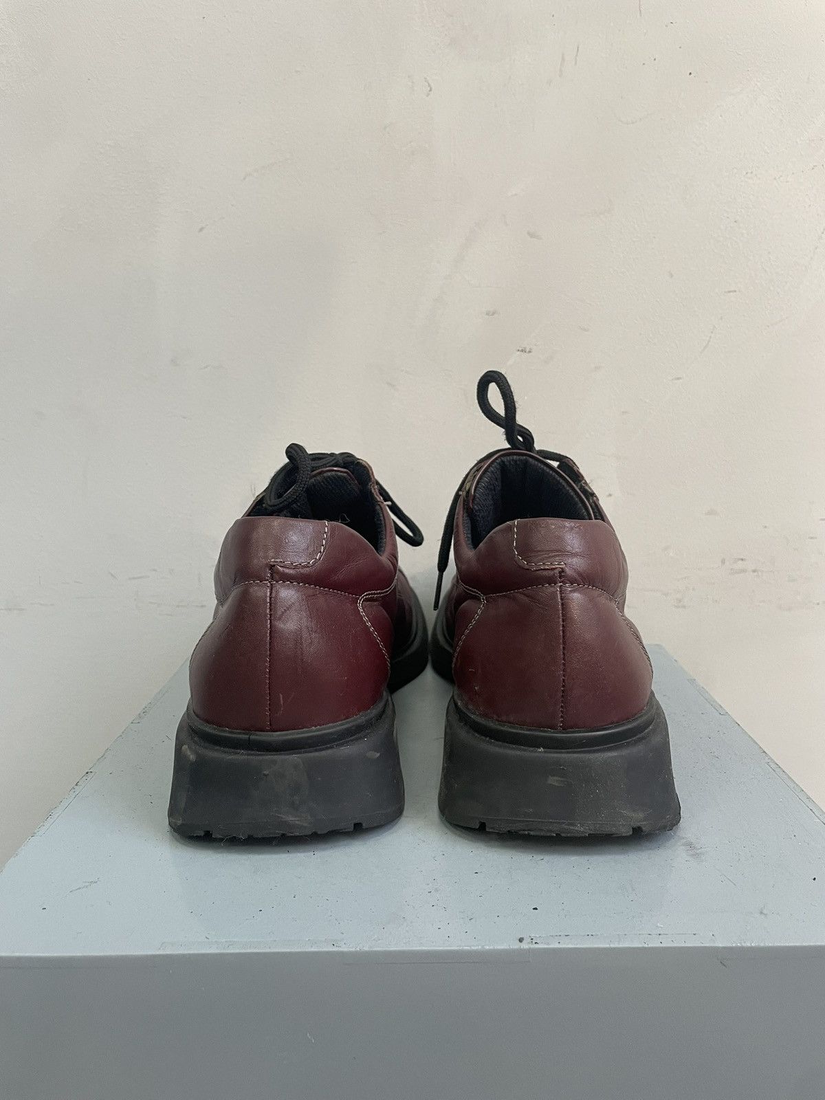 If Six Was Nine Platform red leather new rock style retro 90s hype y2k Size US 11 / EU 44 - 8 Thumbnail