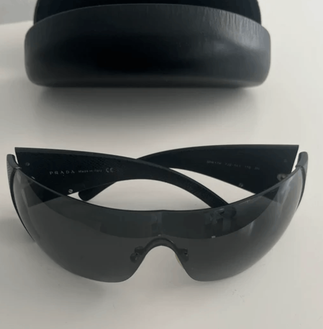 Prada PRADA Sunglasses Wrap Shield Mask Symbole Sport Red Tab Size ONE SIZE - 2 Thumbnail