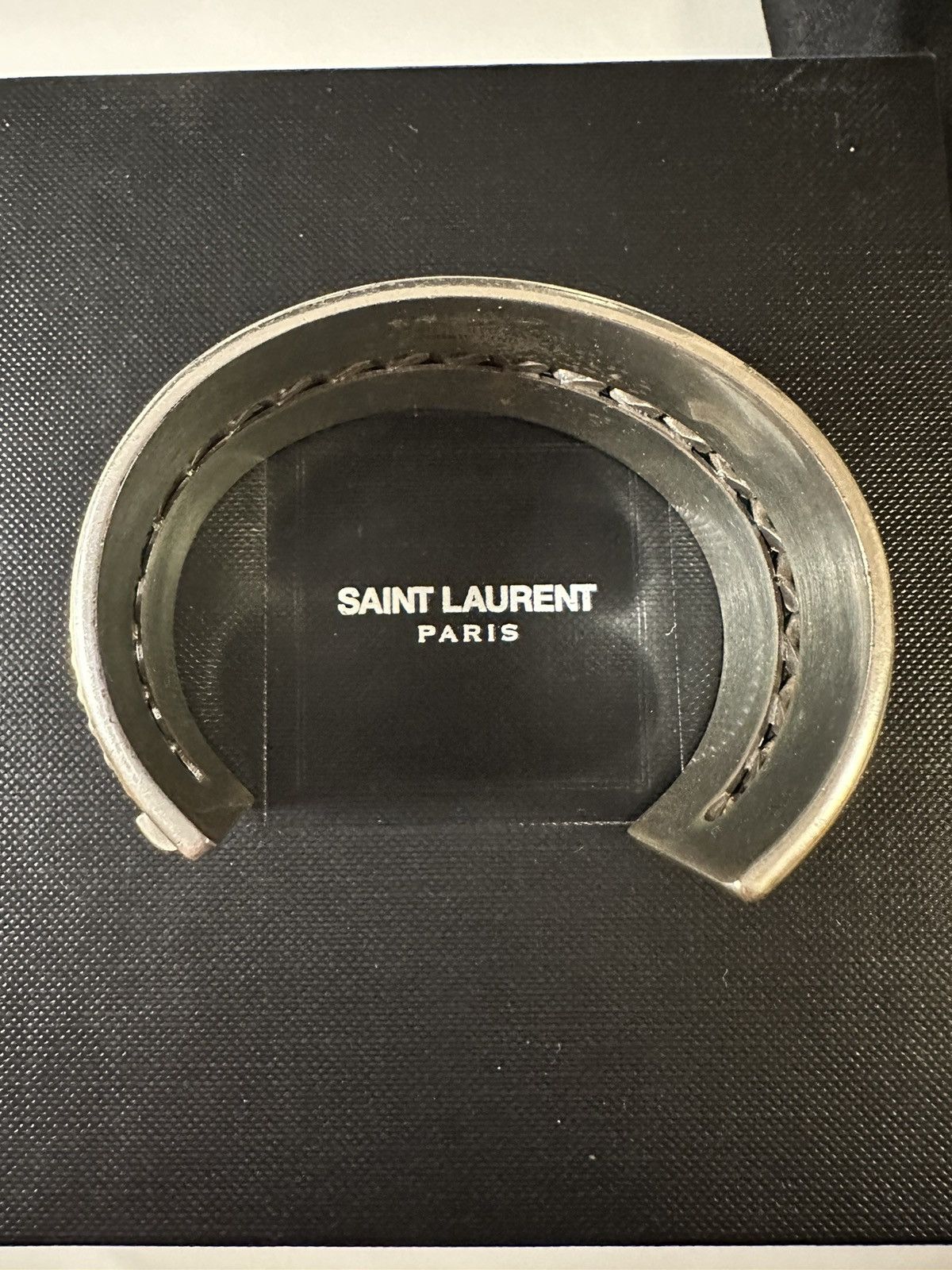 Saint Laurent Paris Saint Laurent ss15 psych rock silver bracelet Size ONE SIZE - 5 Thumbnail