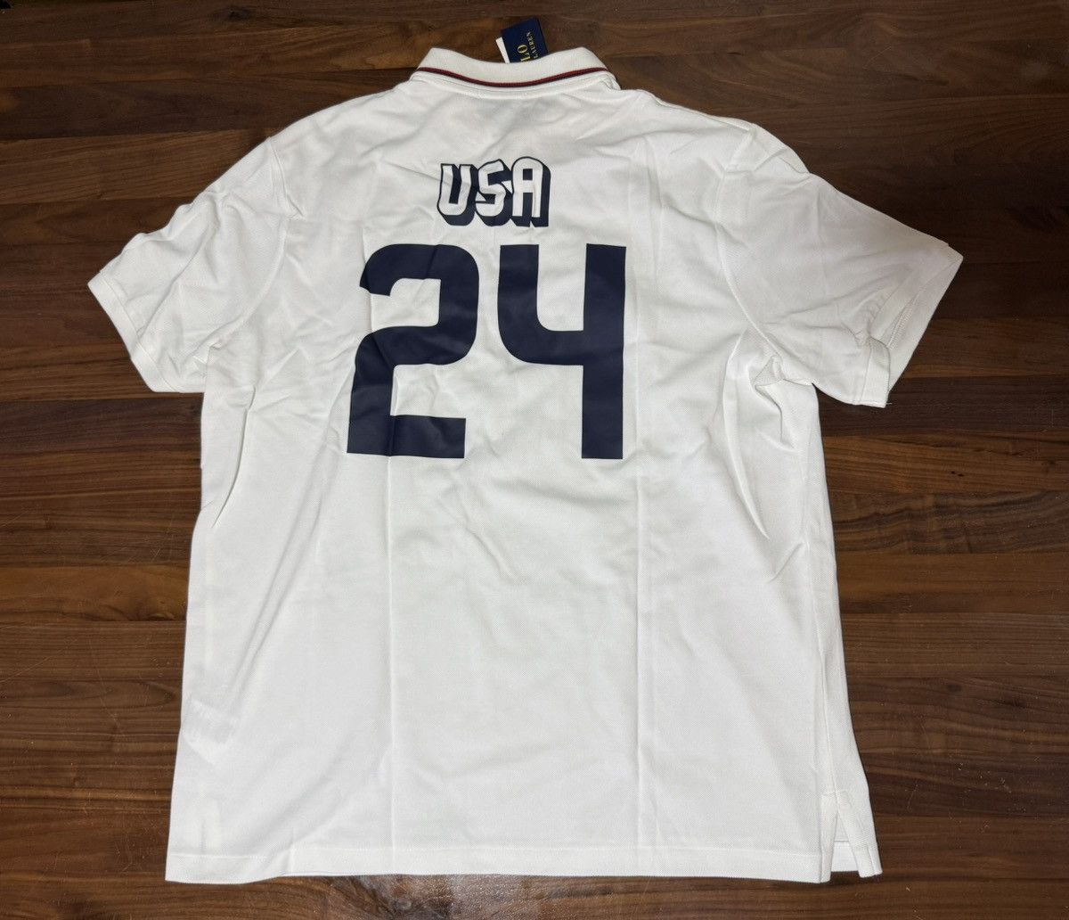 Polo Ralph Lauren Polo Ralph Lauren Classic Fit White Mesh Team USA Polo Sz XL Size US XL / EU 56 / 4 - 9 Thumbnail