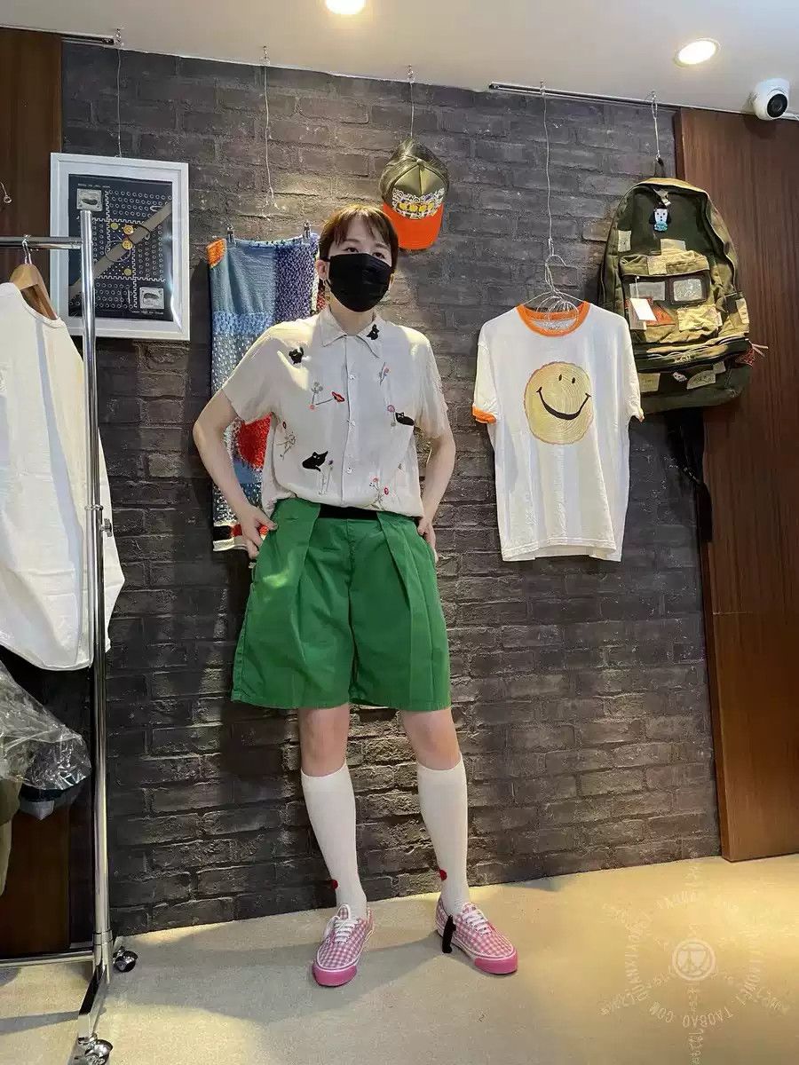 Kapital KAPITAL Hirata and macro elastic waist pleated casual shorts Size US 32 / EU 48 - 1 Thumbnail