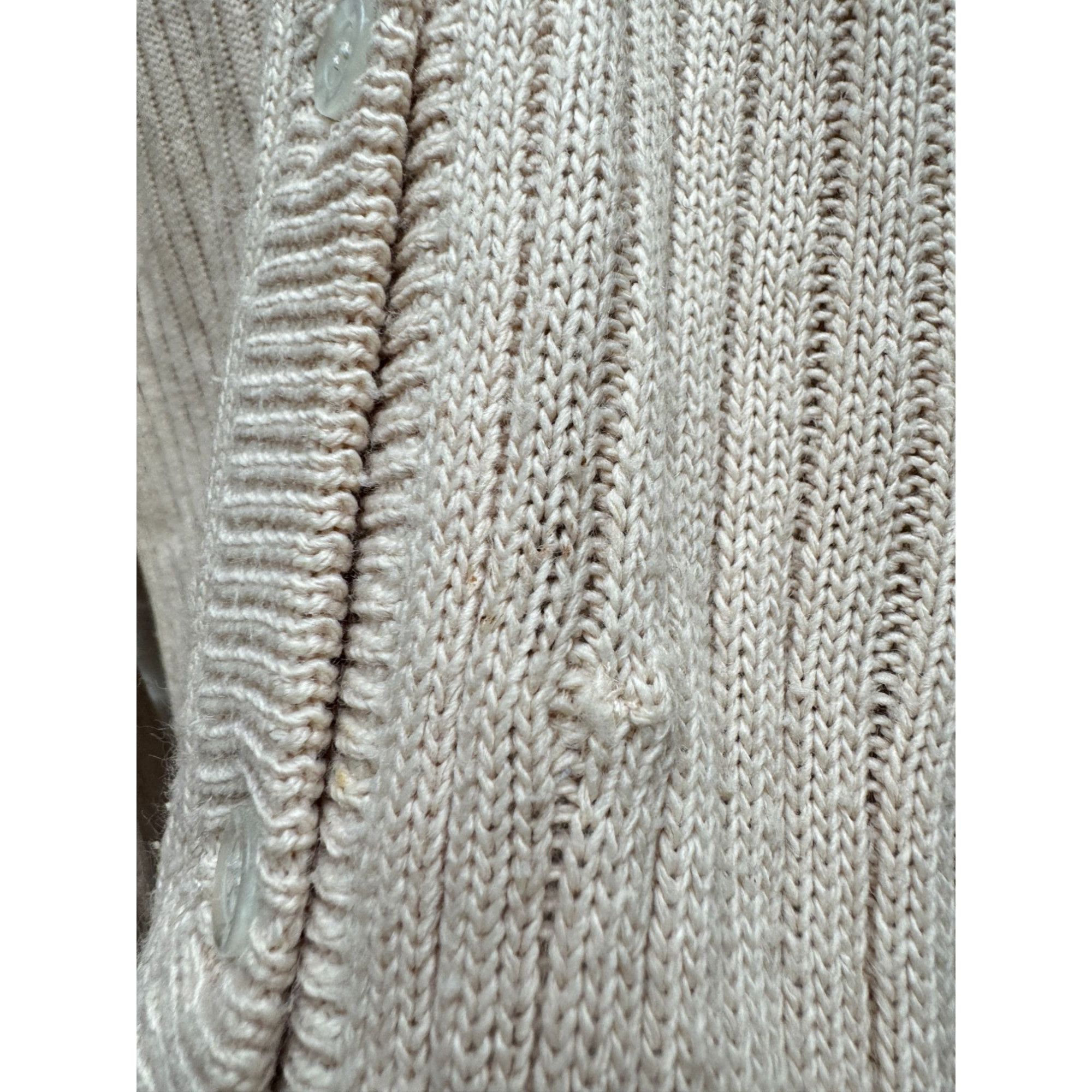 Courreges Vintage Beige Dralon Cardigan Size M / US 6-8 / IT 42-44 - 7 Thumbnail