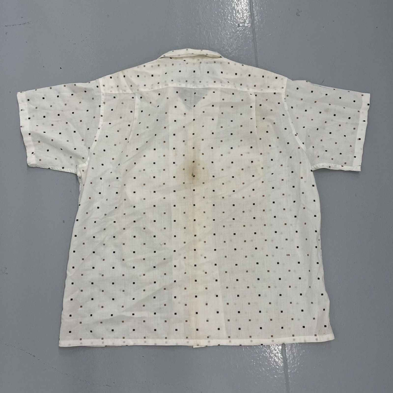Other Vintage 60s Archdale White Pattern Loop Collar Shirt Size US XL / EU 56 / 4 - 3 Thumbnail