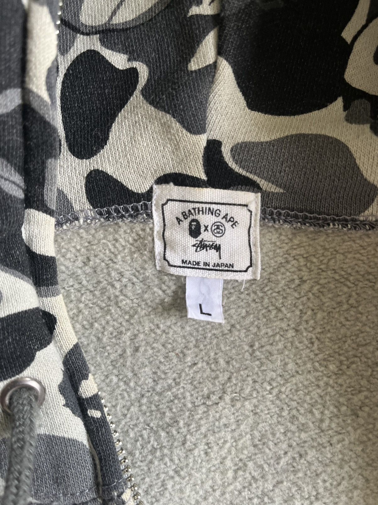 Other Bape x Stüssy Skull Camo Zipper Size US L / EU 52-54 / 3 - 4 Thumbnail