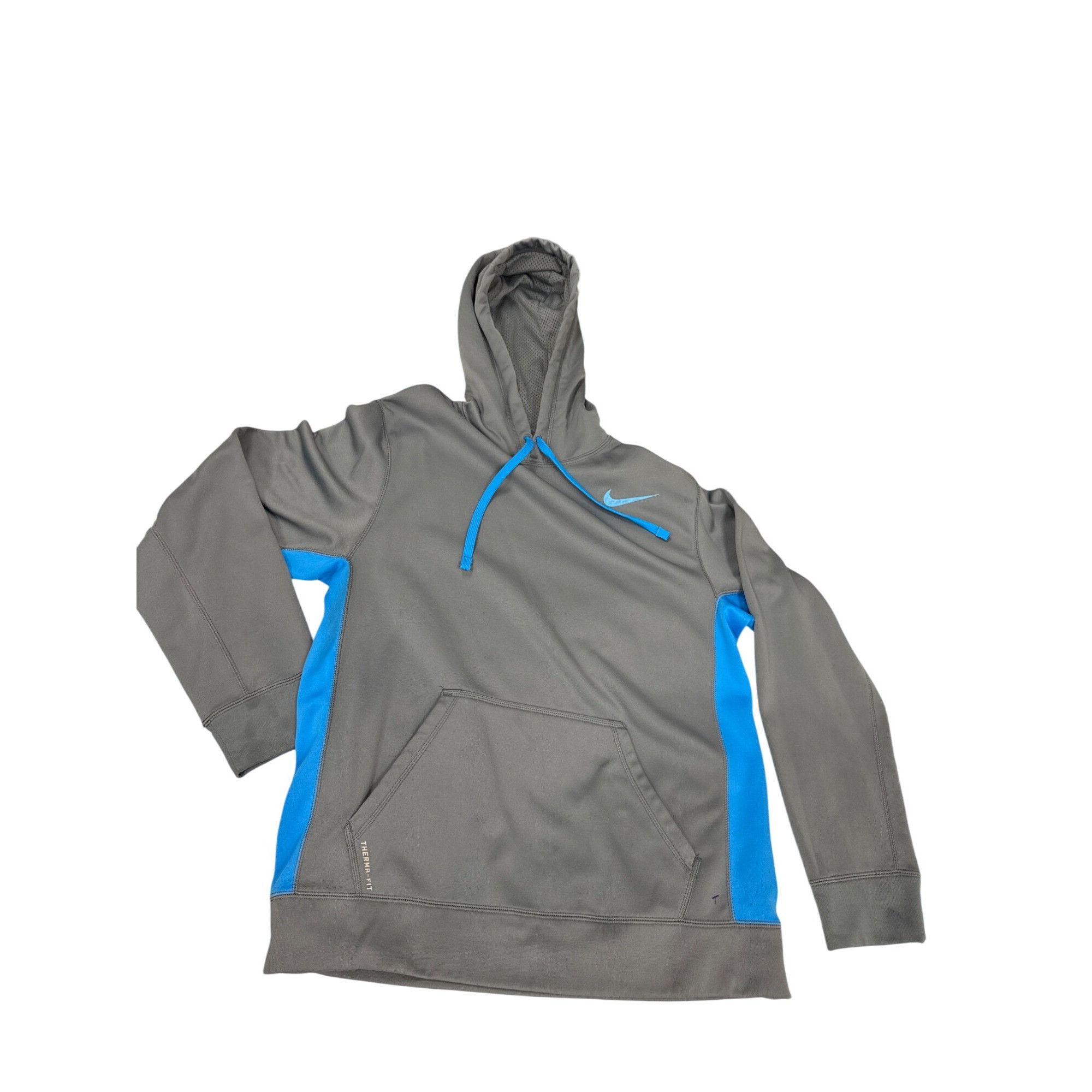 Nike Nike Therma-Fit Mens Gray & Blue Pullover Hoodie Size M SKU Size US M / EU 48-50 / 2 - 1 Thumbnail