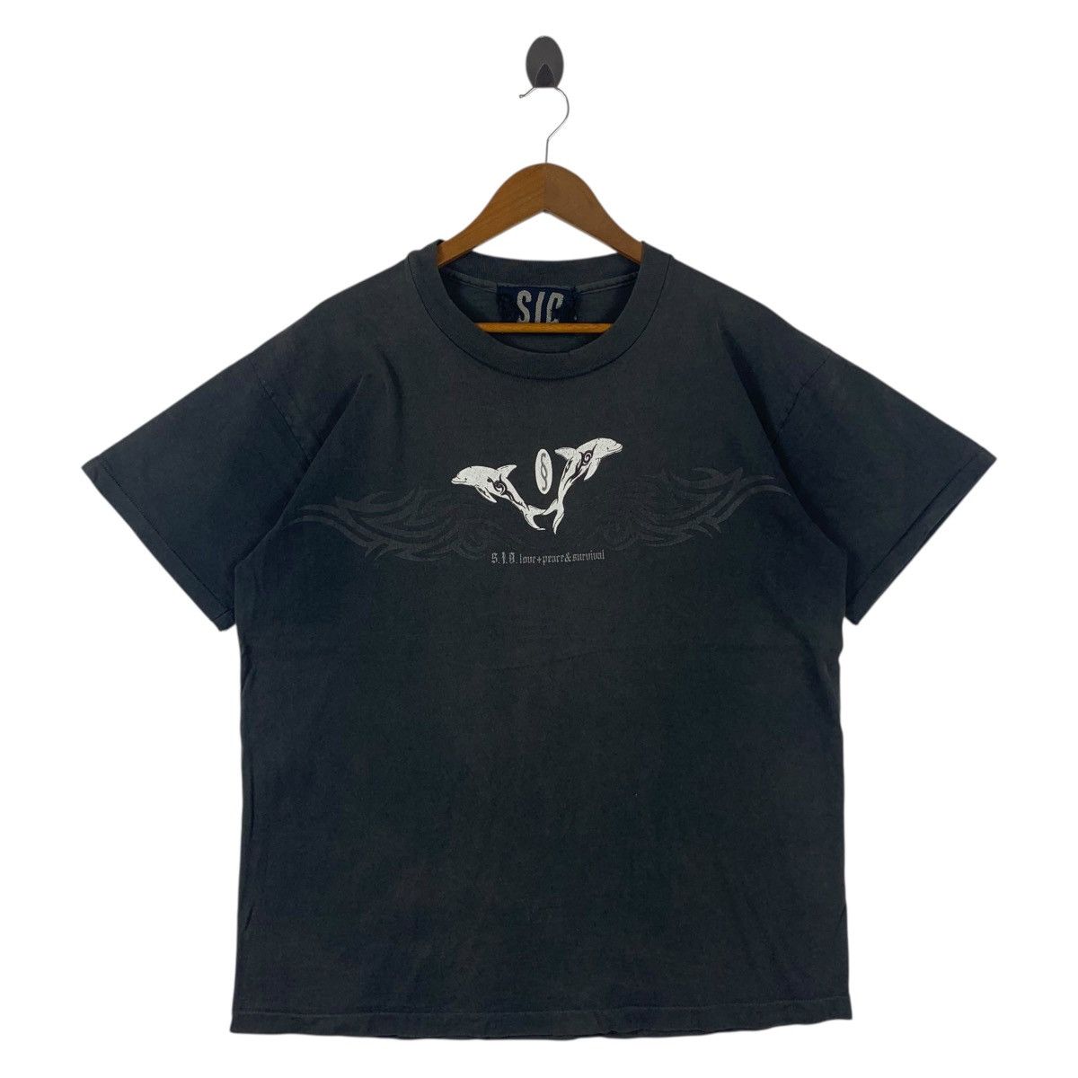 Other Vintage 90s S.I.D. Shade’s Individual Tribal Dolphin Tee Size US L / EU 52-54 / 3 - 1 Thumbnail