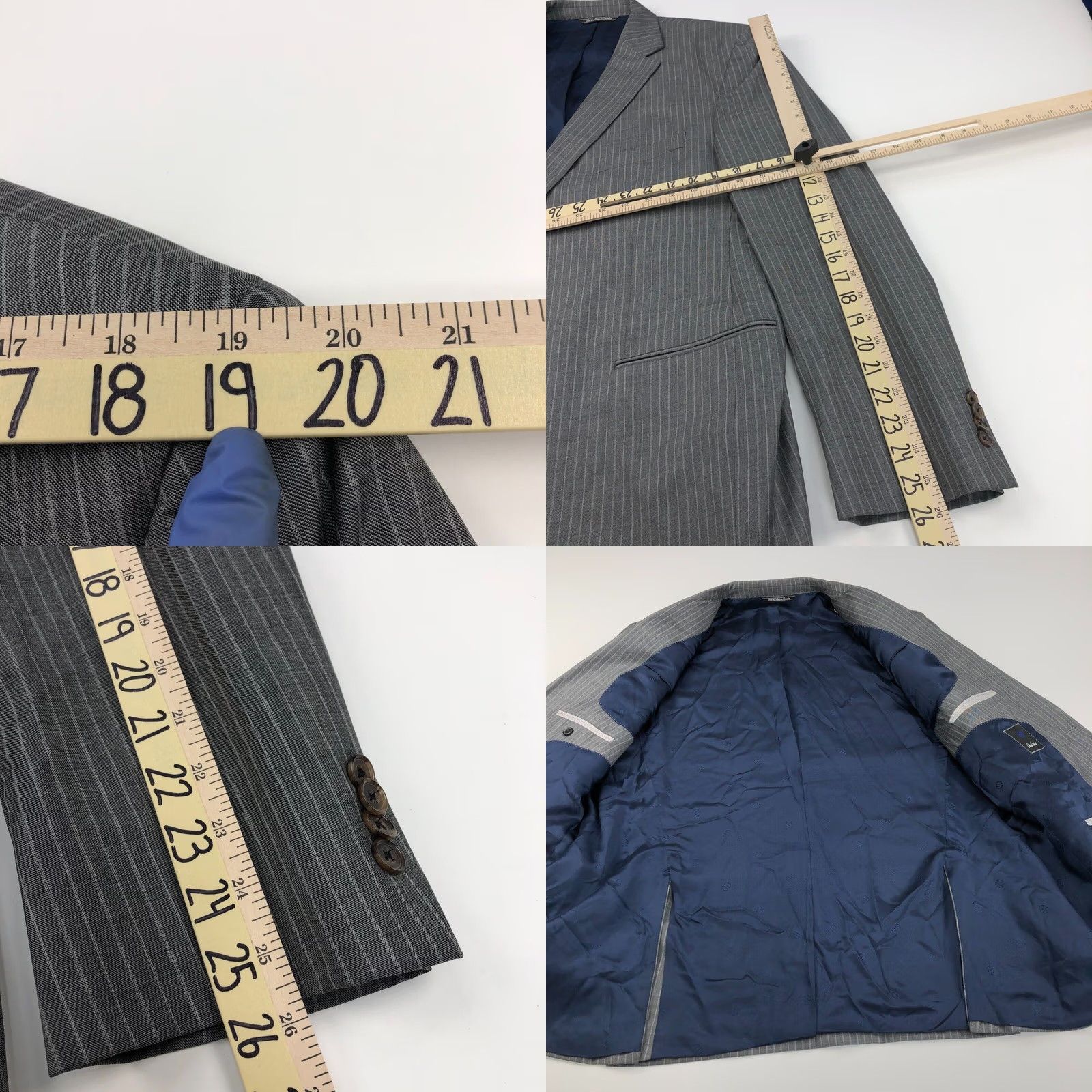 David Donahue David Donahue 46R Wool Blend Sport Coat Jacket Size US S / EU 44-46 / 1 - 8 Thumbnail