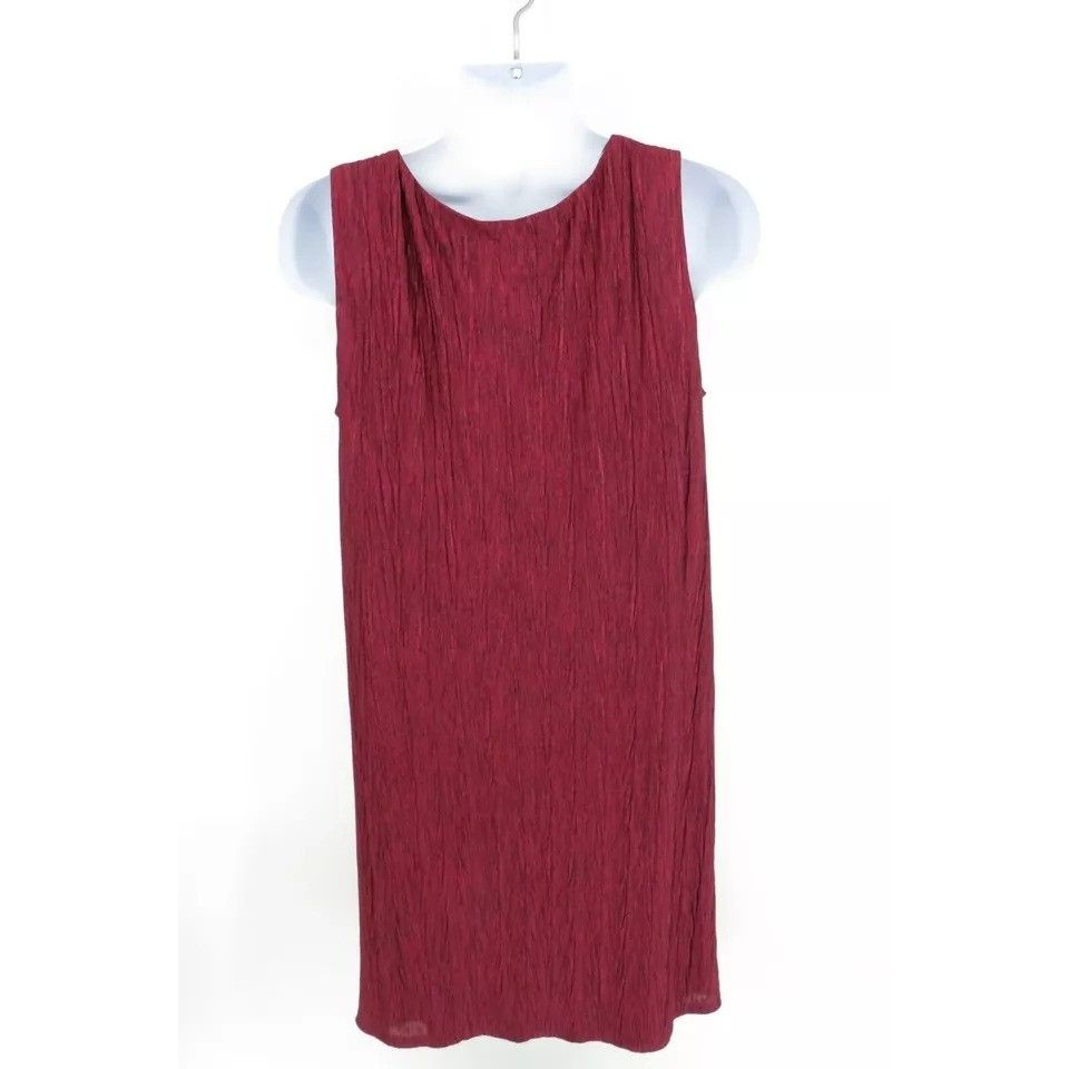 Other R & M Richards Wine Dress 16W Sleeveless Textured Crinkle De Size XXL / US 16-18 / IT 52-54 - 4 Thumbnail