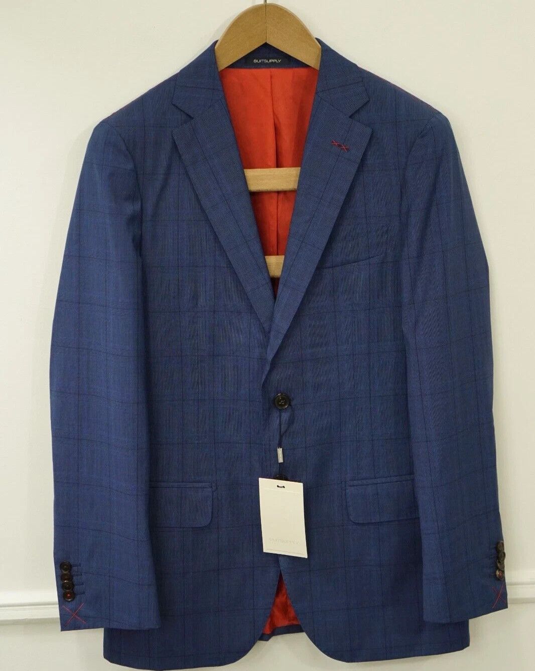 Suitsupply Men Suitsupply Blazer Sienna Carlo Barbera Wool S130 UK/US34 Size 34R - 1 Thumbnail