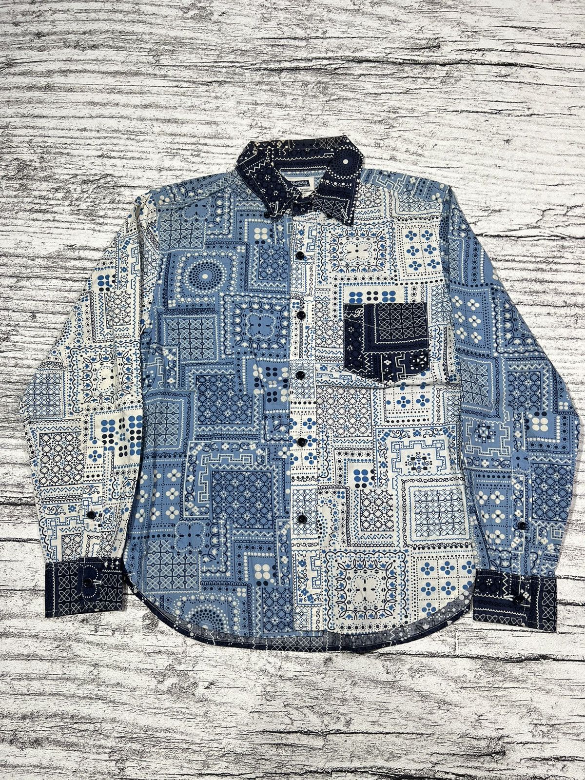 Maison Margiela 2000s Archival Hysteric Y's Paisley Bandana Shirt y2k Lgb Size US M / EU 48-50 / 2 - 1 Thumbnail