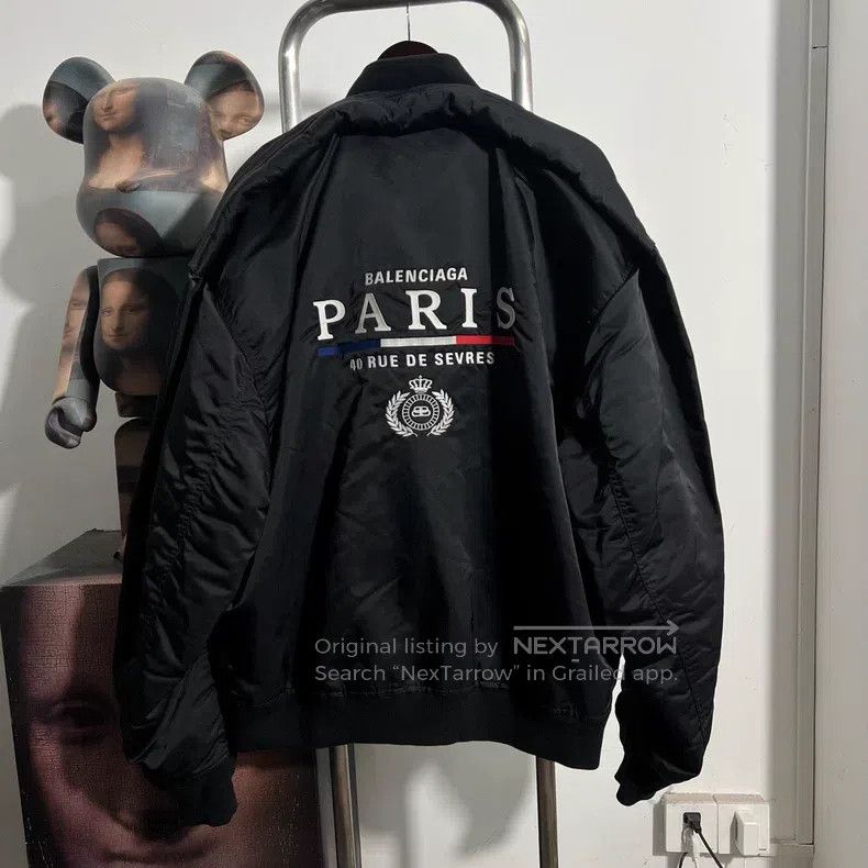 Balenciaga Crown Wheat Ear Baseball Jacket
