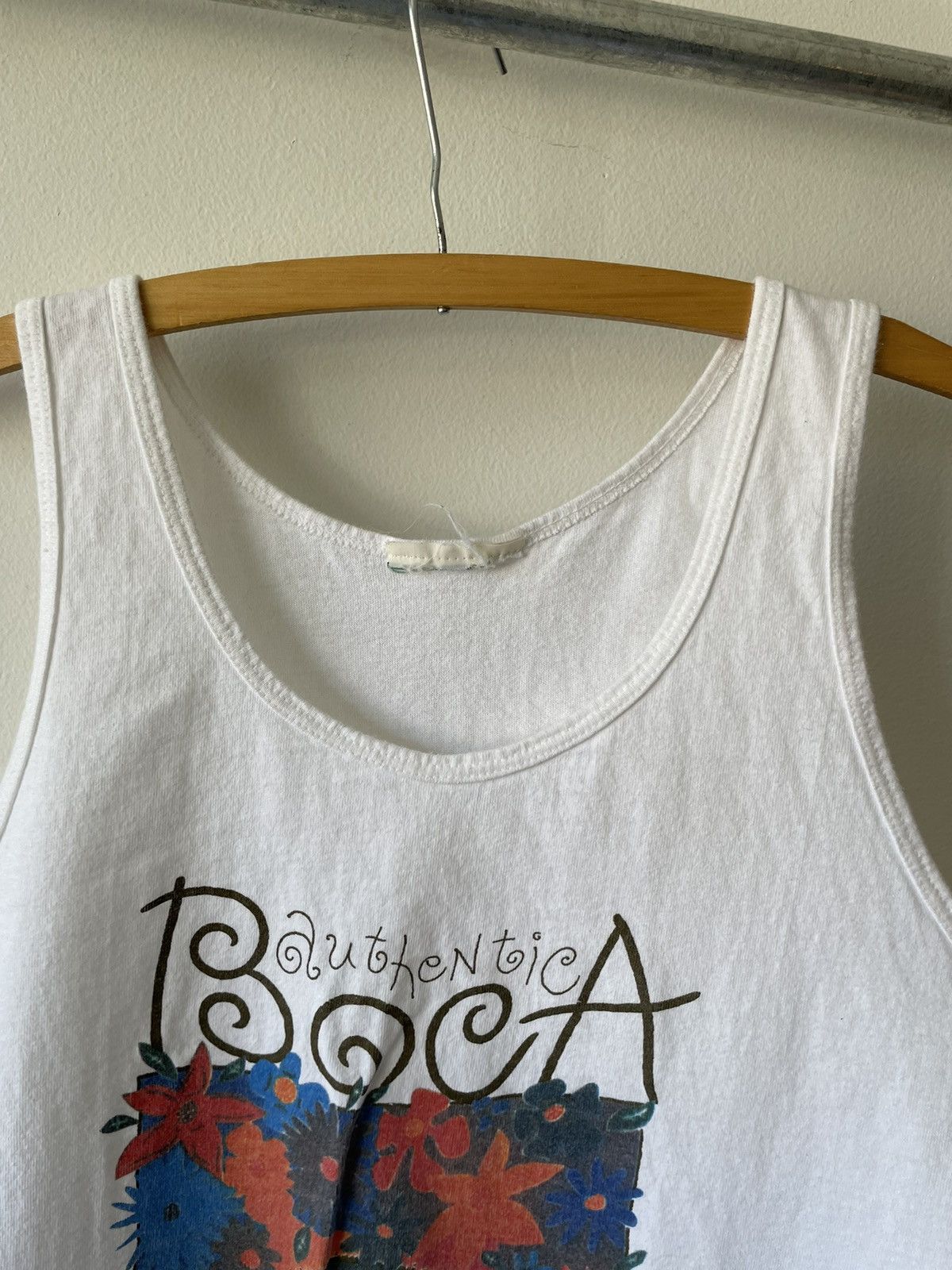 Vintage Vintage 90s BOCA Flowers Nature Tank top Size US S / EU 44-46 / 1 - 3 Thumbnail