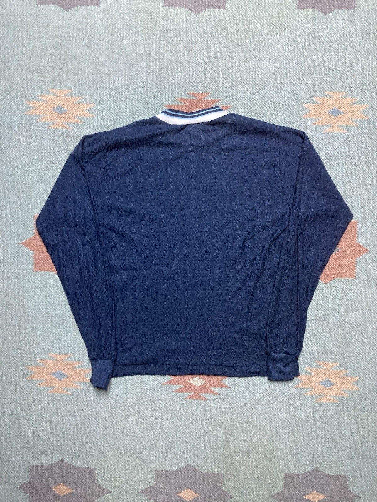 Vintage 70s t shirt campus textured DEADSTOCK boys 18 men’s small Size US L / EU 52-54 / 3 - 5 Thumbnail