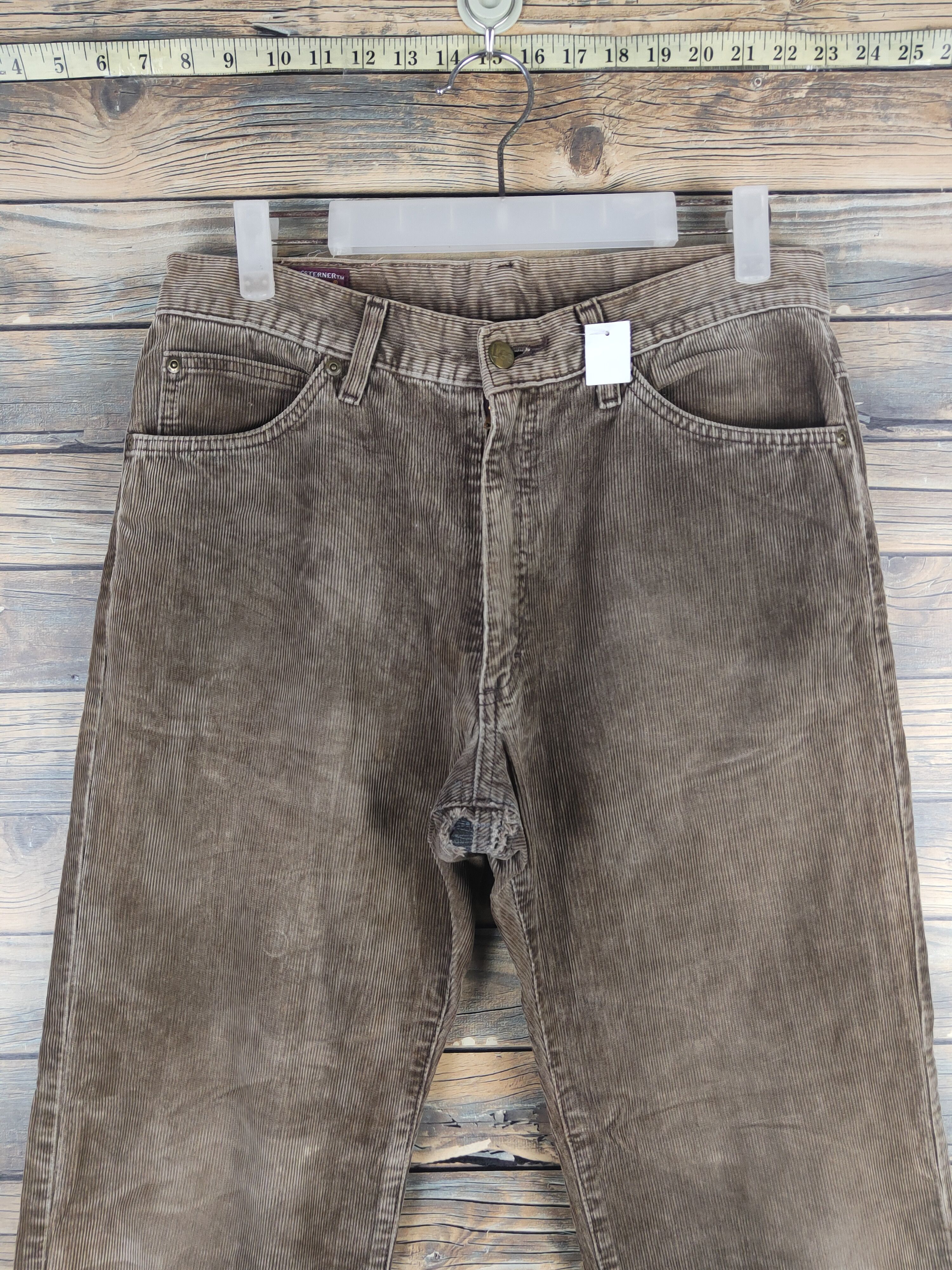 Lee DL Lee Brown Multipocket Corduroy Pants #sp46-257T Size US 31 - 2 Thumbnail