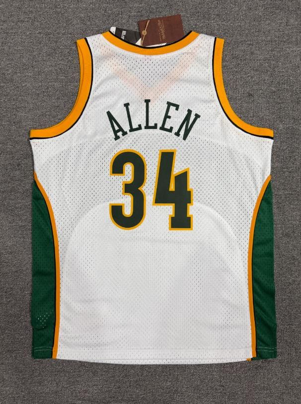 NBA 34 Ray Allen Jersey Seattle SuperSonics Jersey Size US M / EU 48-50 / 2 - 2 Thumbnail