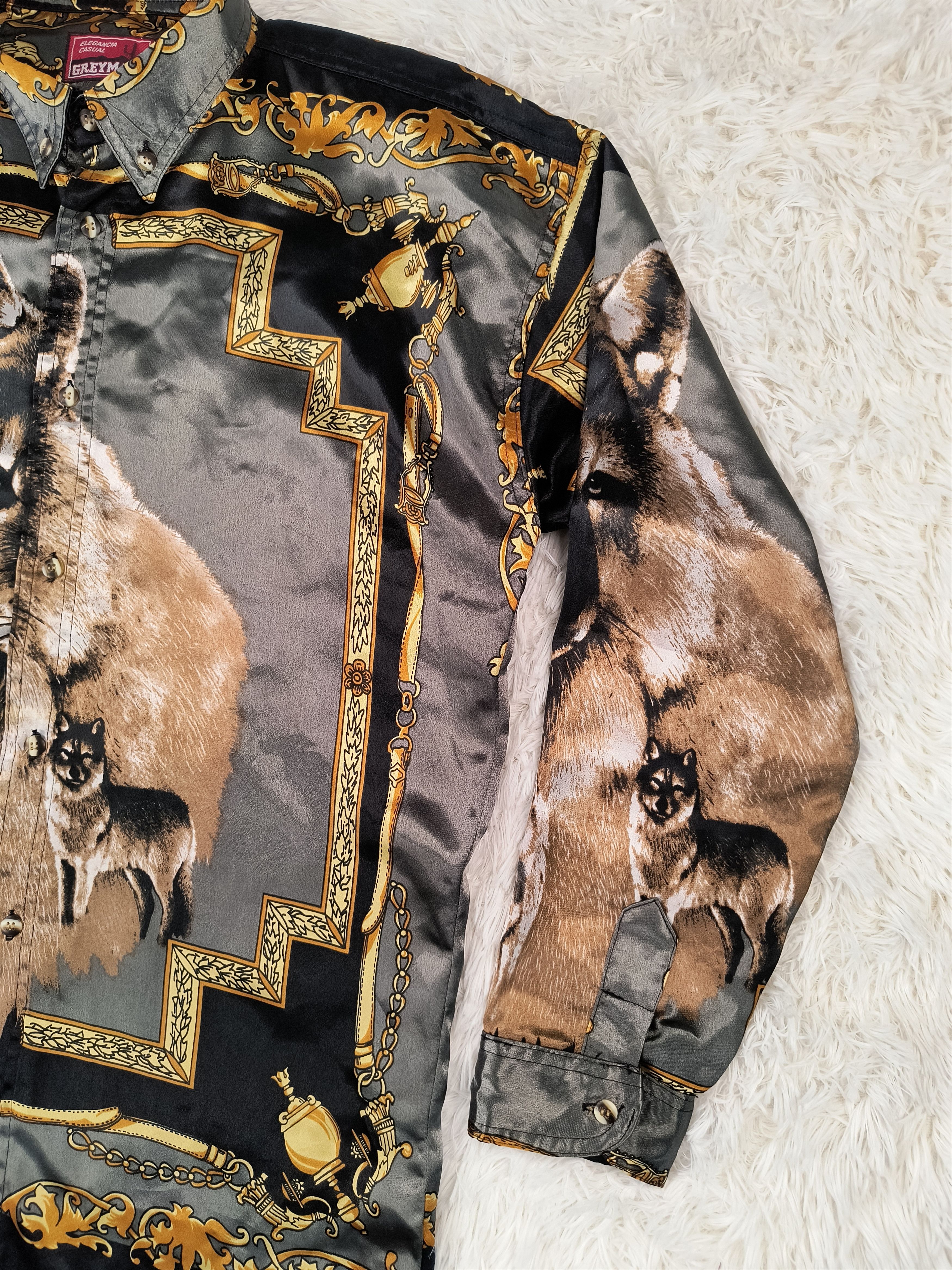 Vintage Vintage wolves 90s button up LS shirt Size US L / EU 52-54 / 3 - 4 Thumbnail