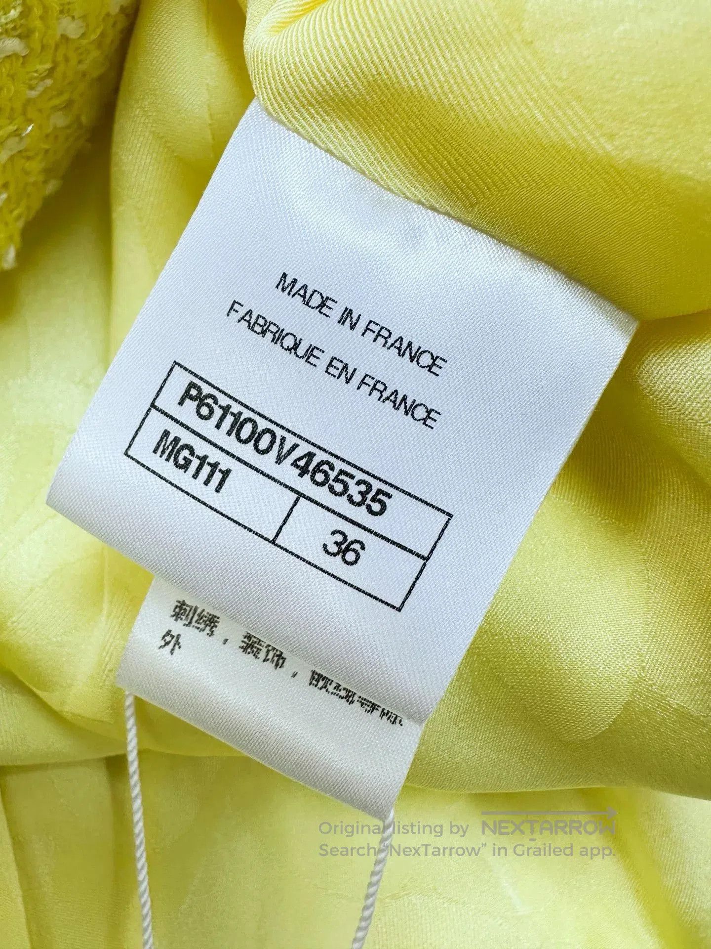 Chanel Chanel 19S Yellow Tweed Jacket. Size US S / EU 44-46 / 1 - 6 Thumbnail