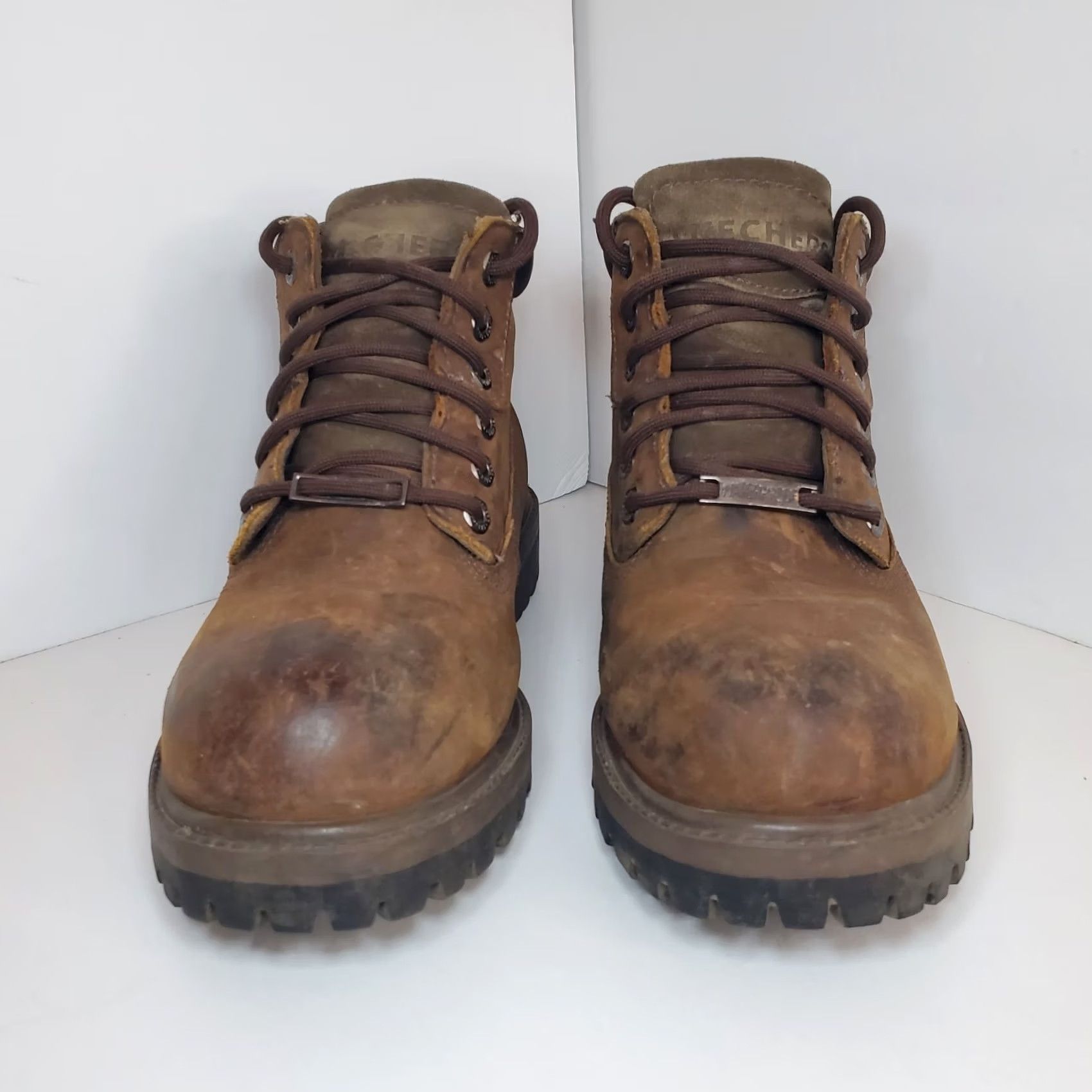 SKECHERS Skechers Sergeants Verdict Chukka Boot Brown Waterproof Leather Mens 6.5 Shoes Boots Size US 7 / EU 40 - 4 Thumbnail